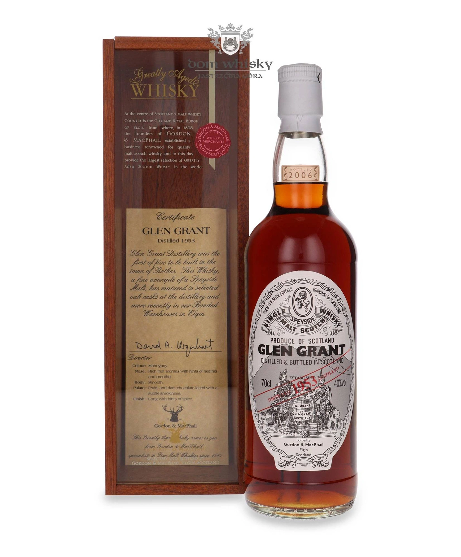 Gordon & Macphail Glen Grant 1953 Vintage (Bottled 2006) Gordon & Macphail