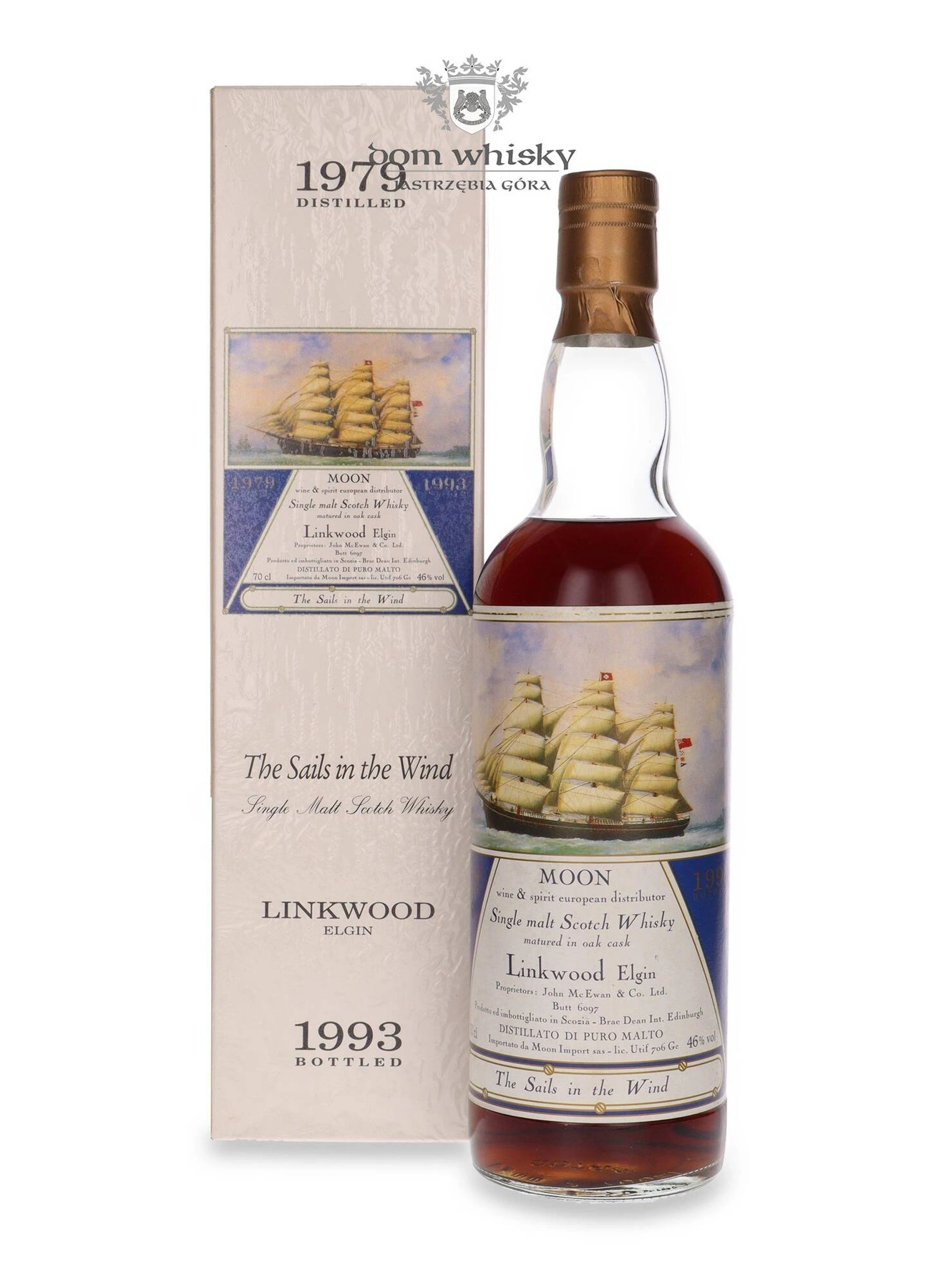 Moon Import Srl Linkwood 1979 (Bottled 1993) Moon Import The Sails In The Wind