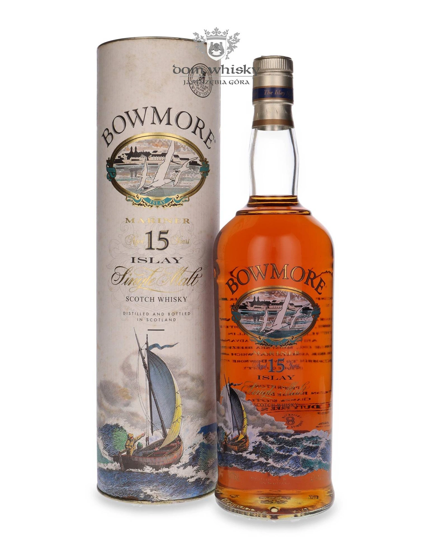 Bowmore 15 YO Mariner, (Screen Printed Label)