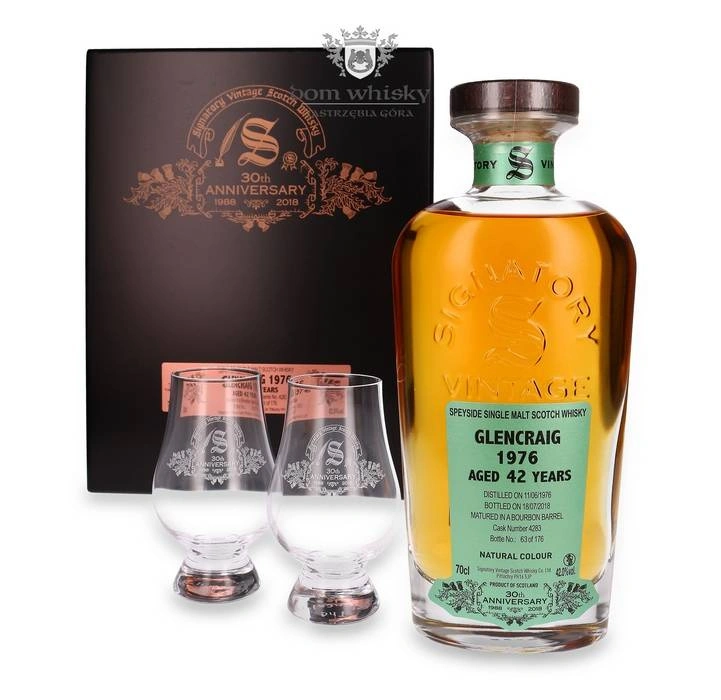 Glencraig 42 YO (D.1976, B.2018) Signatory Vintage 30th Anniversary