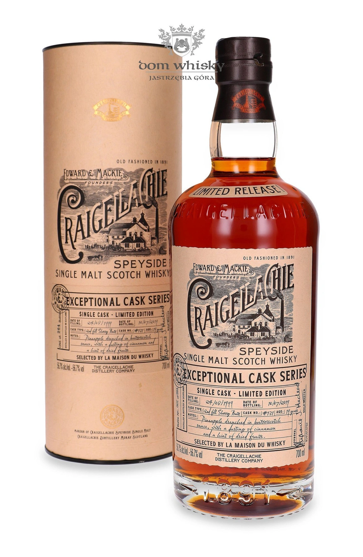 Craigellachie 19 YO ( D.1999 B.2019) Exceptional Cask Series