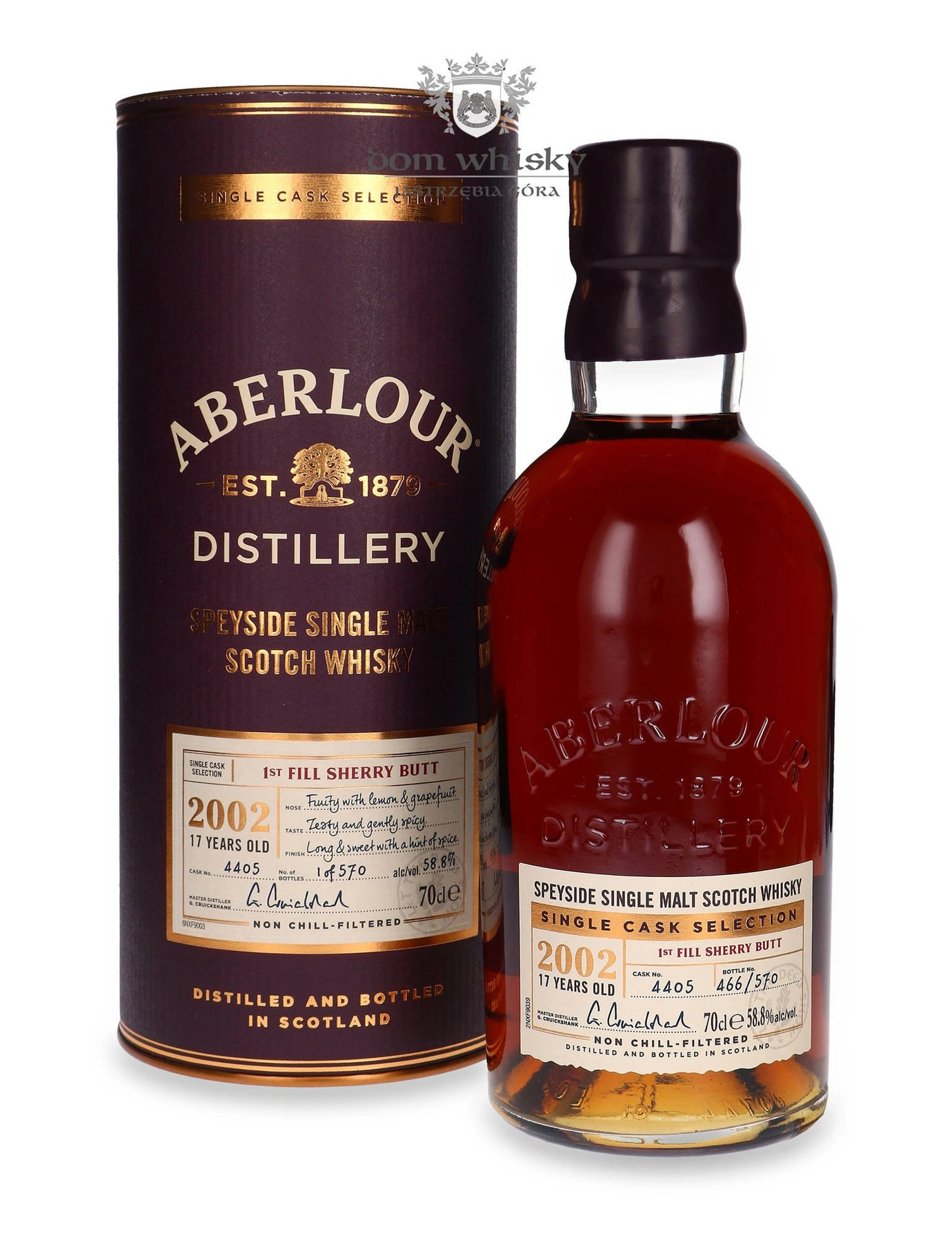 Aberlour 17 YO (D.2002, B.2020) 1st Fill Sherry Butt