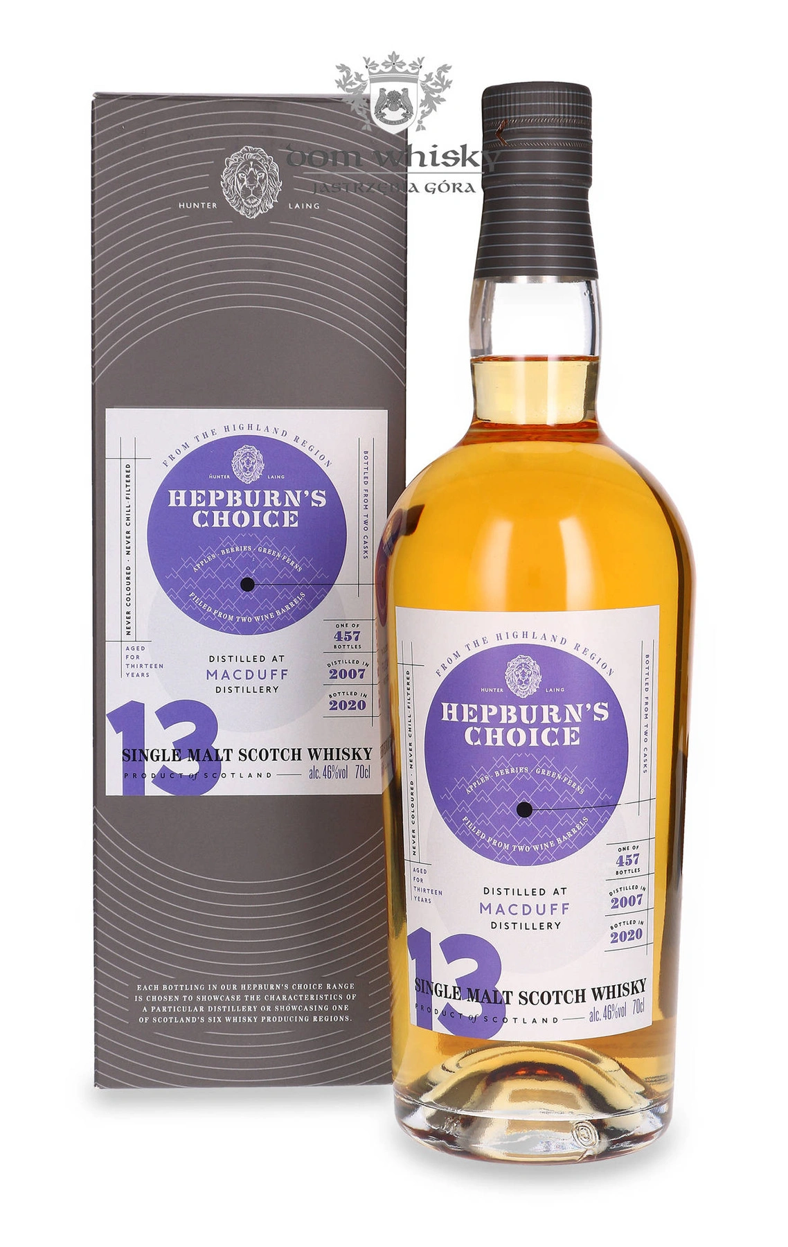 Hunter Laing & Co. 13 YO Macduff (D.2007, B.2020) Hepburn's Choice