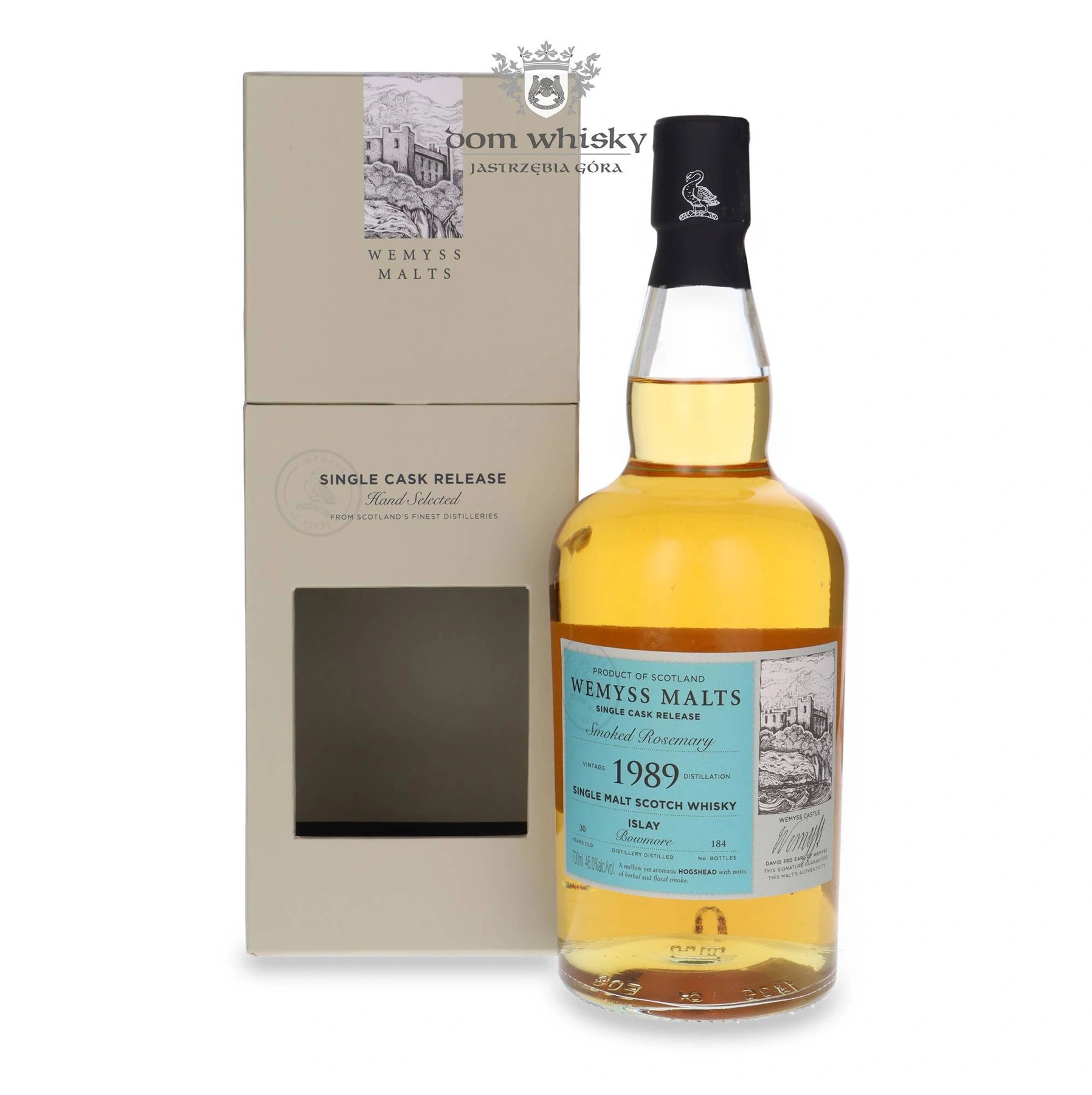 Wemyss Malts Ltd 30 YO Bowmore 1989, Smoked Rosemary, Wemyss Malts