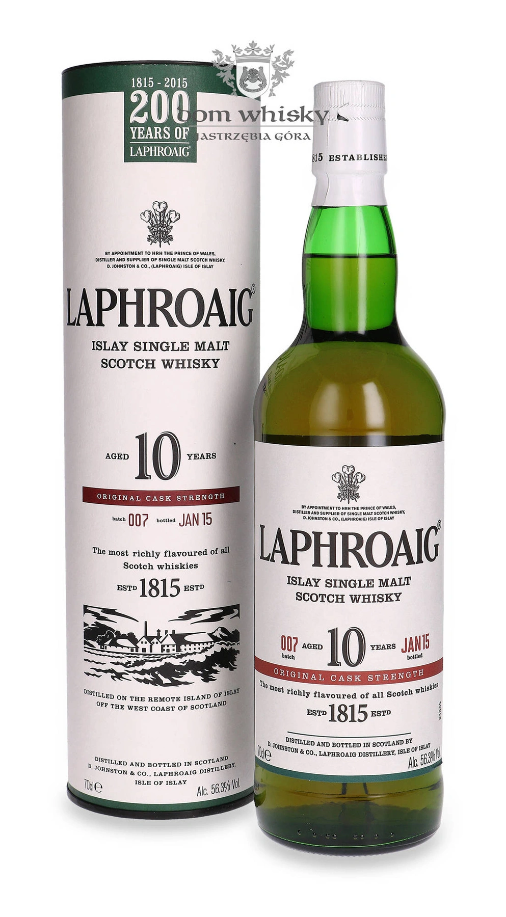 Laphroaig 10 YO Natural Cask Strength, Batch # 007 200th Anniversary