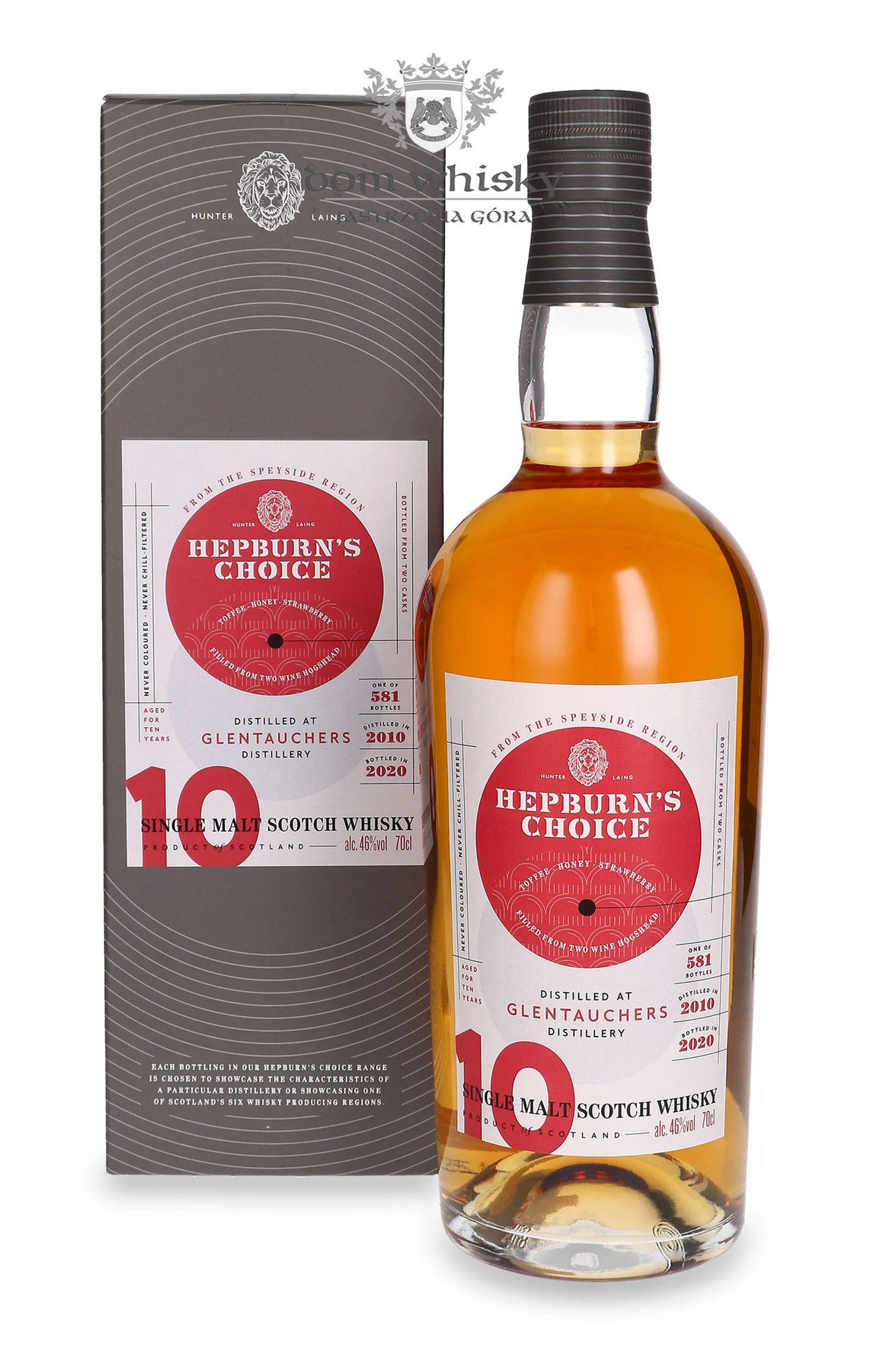 Hunter Laing & Co. 10 YO Glentauchers (D.2010, B.2020) Hepburn's Choice