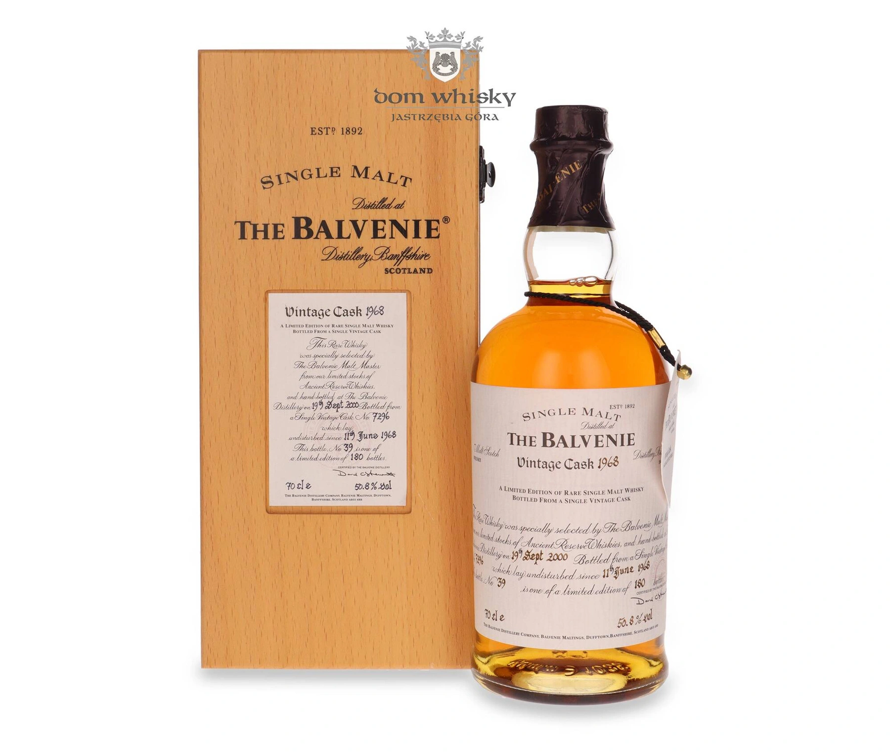 Balvenie Vintage Cask 1968 (Cask # 7296)