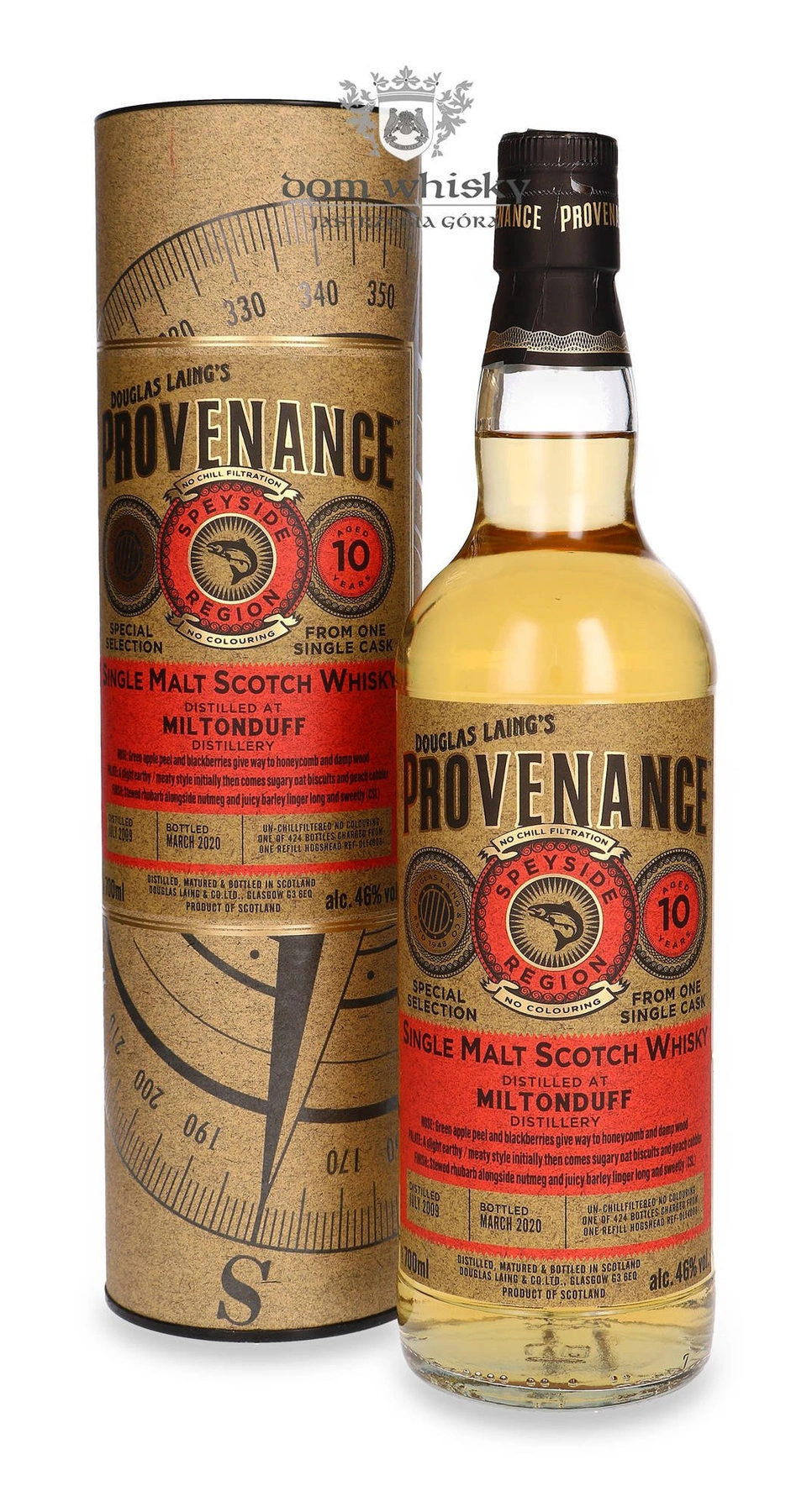 Douglas Laing & Co. 10 YO Miltonduff (D.2009, B.2020) Provenance