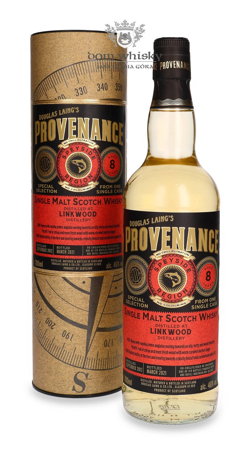 Douglas Laing 8 YO Linkwood (D.2012, B.2021) Douglas Laing’s Provenance