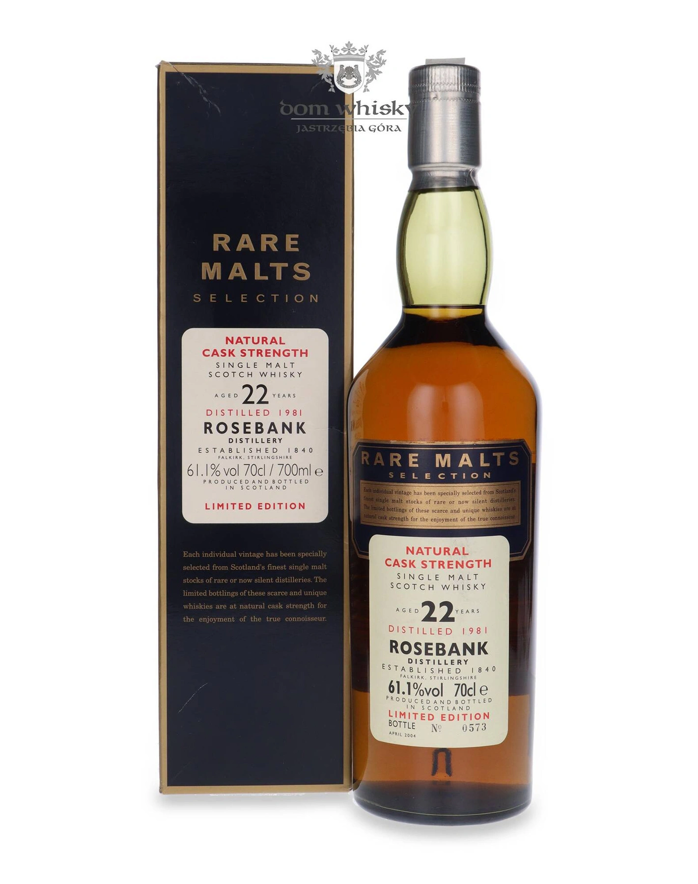 Rosebank 22 YO (D.1981 B.2004) Rare Malts