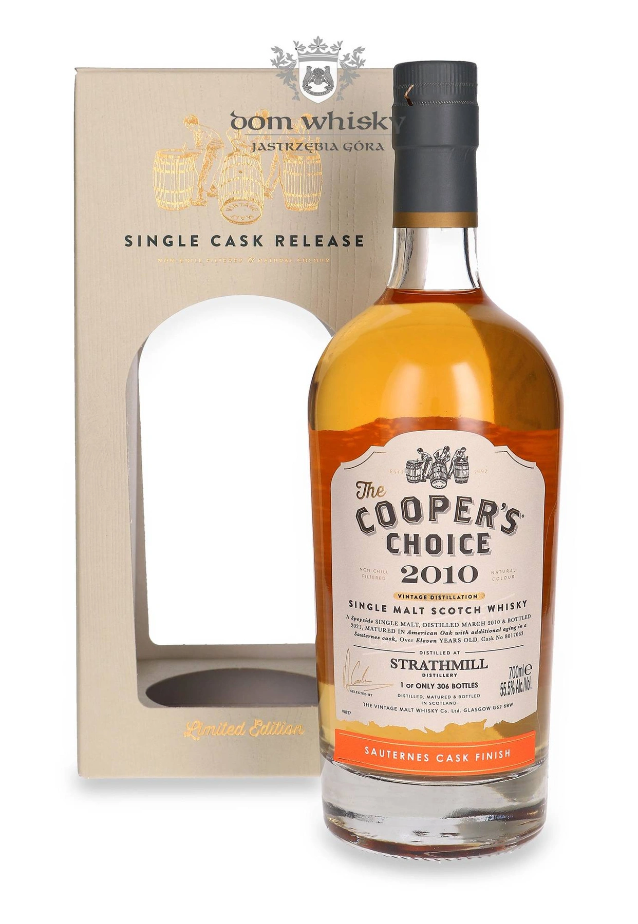 The Vintage Malt Whisky Co. 11 YO Strathmill (D.2010, B.2021) Sauternes Cask Finish, The Cooper’s Choice
