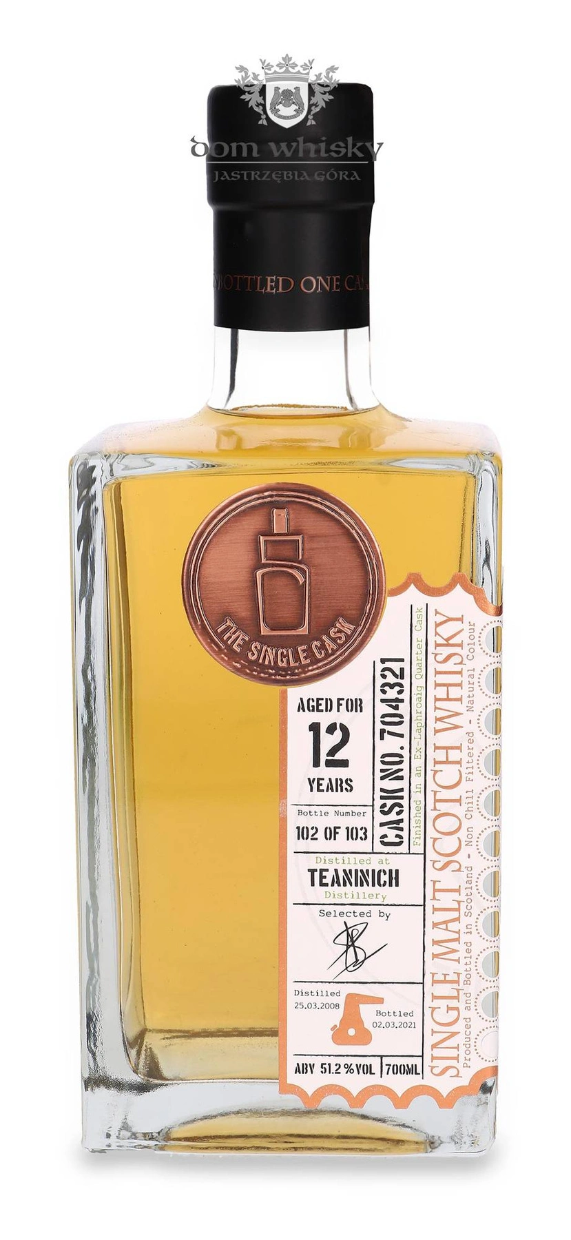 The Single Cask Ltd. 12 YO Teaninich (D.2008, B. 2021) Ex-Laphroaig Cask Finish, The Single Cask