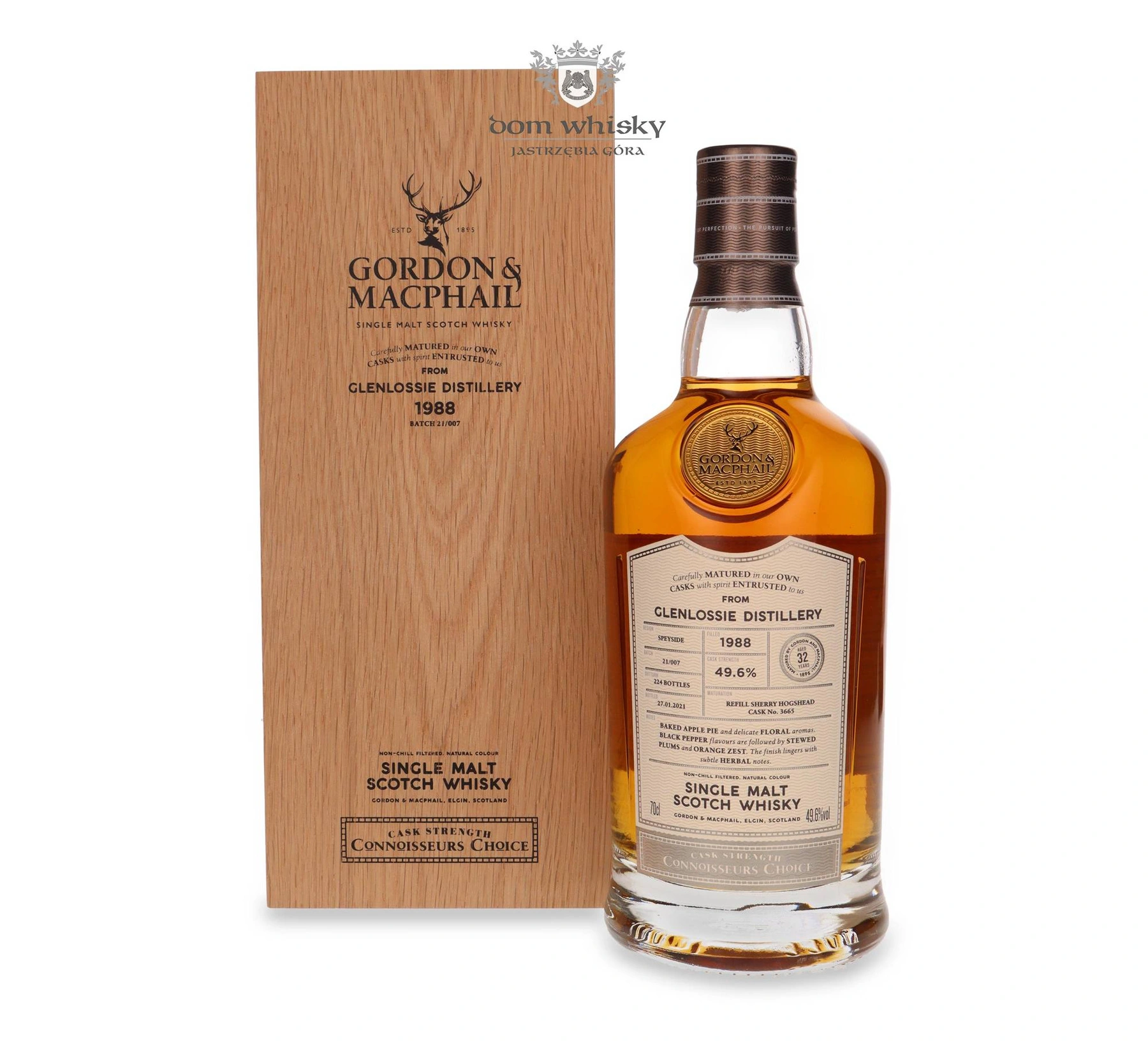 Gordon & Macphail 32 YO Glenlossie (D.1988, B. 2021) Connoisseurs Choice