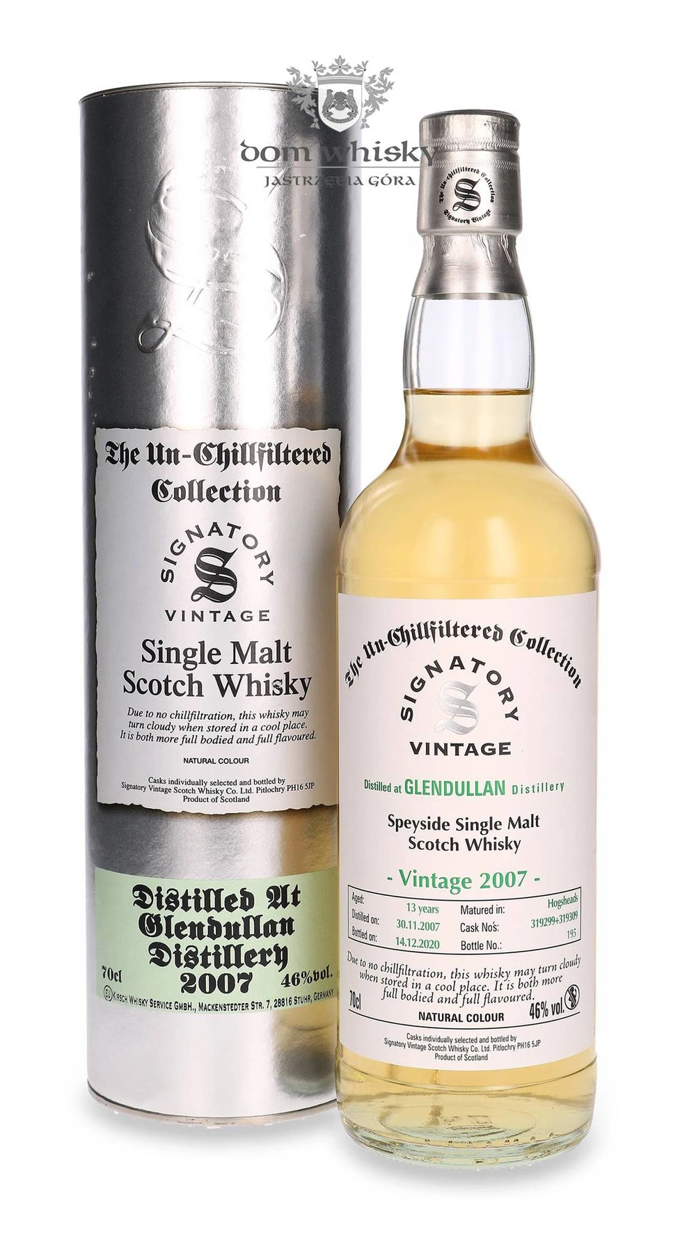 Signatory Vintage 13 YO Glendullan (D.2007, B.2020) Signatory Vintage
