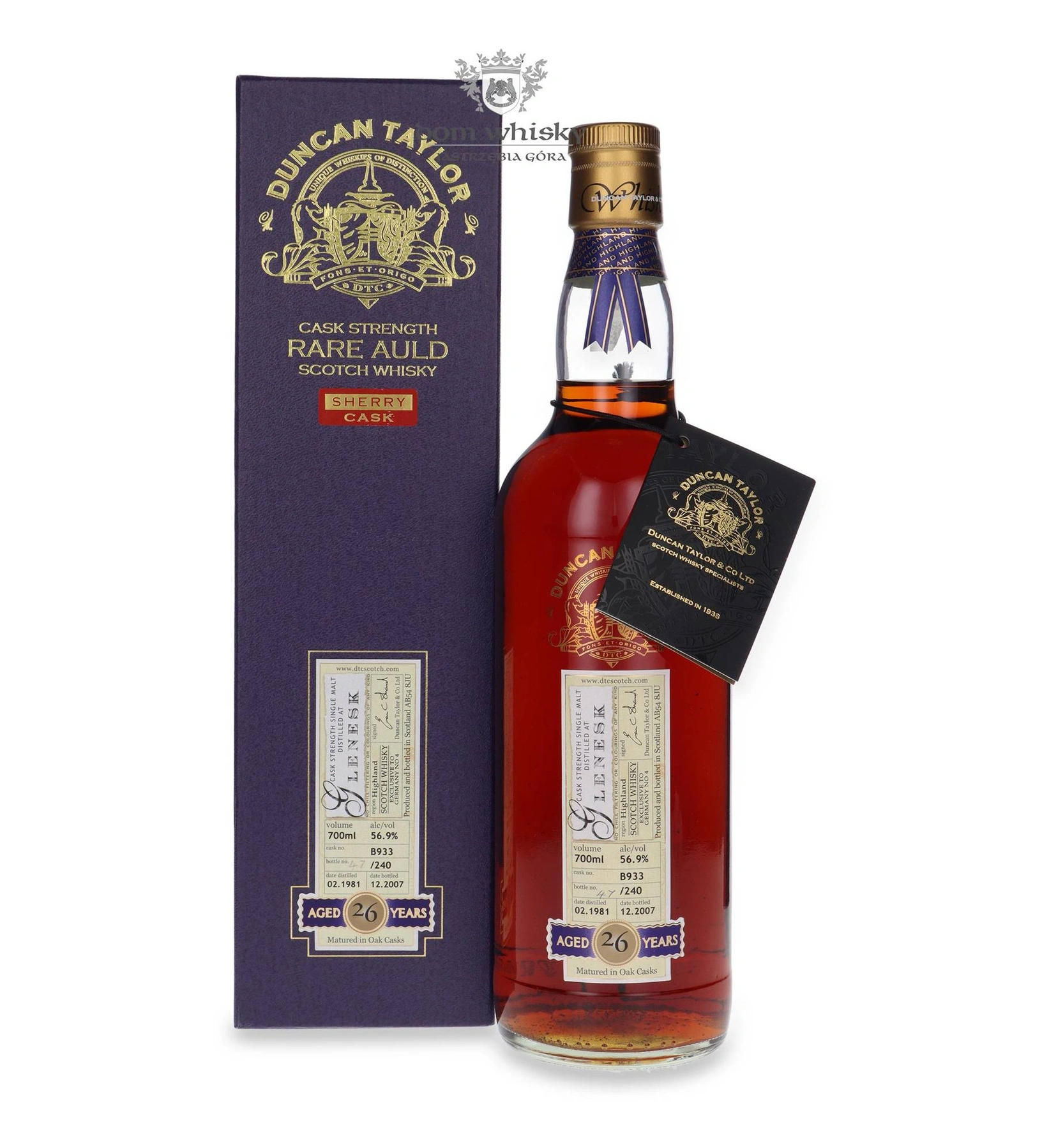Duncan Taylor 26 YO Glenesk (D.1981, B.2007) Duncan Taylor Rare Auld