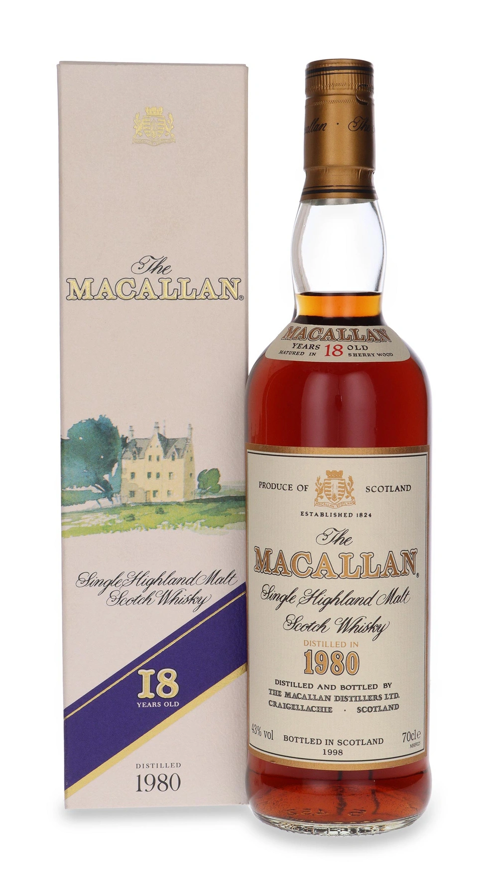 The Macallan 18 YO (D.1980, B.1998) Sherry Wood