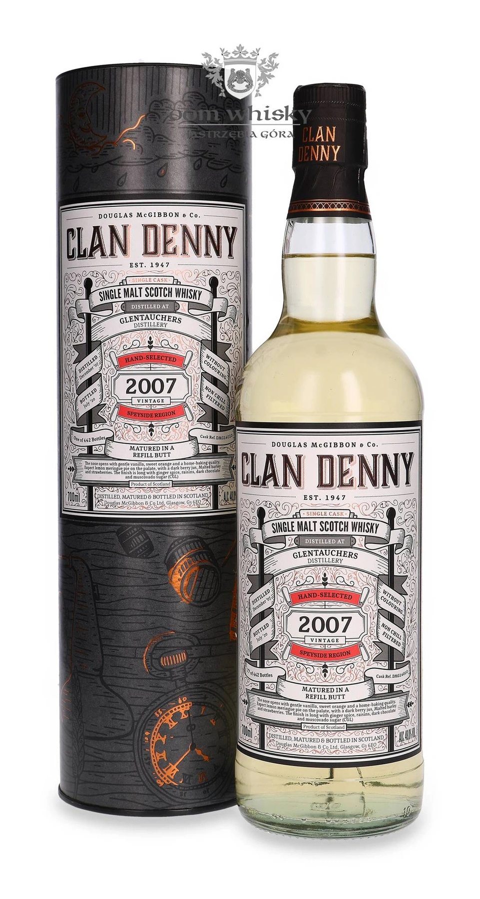 Douglas Mcgibbon & Co. Glentauchers 2007 Vintage (Bottled 2020) The Clan Denny