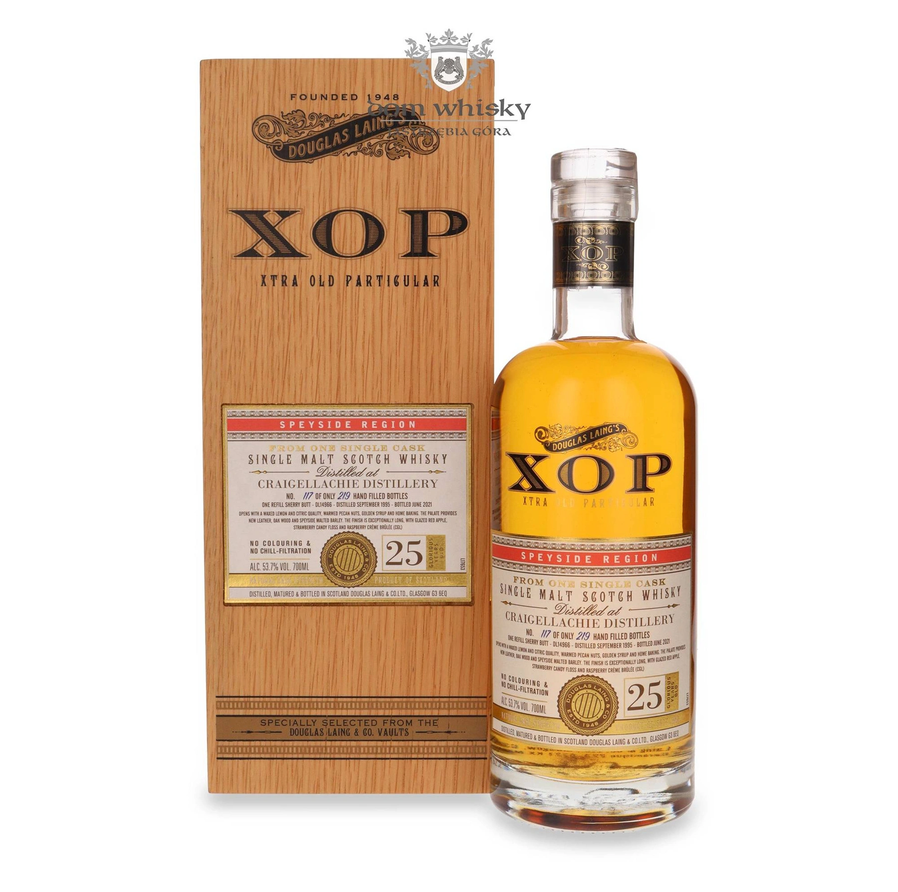 Douglas Laing 25 YO Craigellachie (D.1995, B.2021) Douglas Laing’s Xop