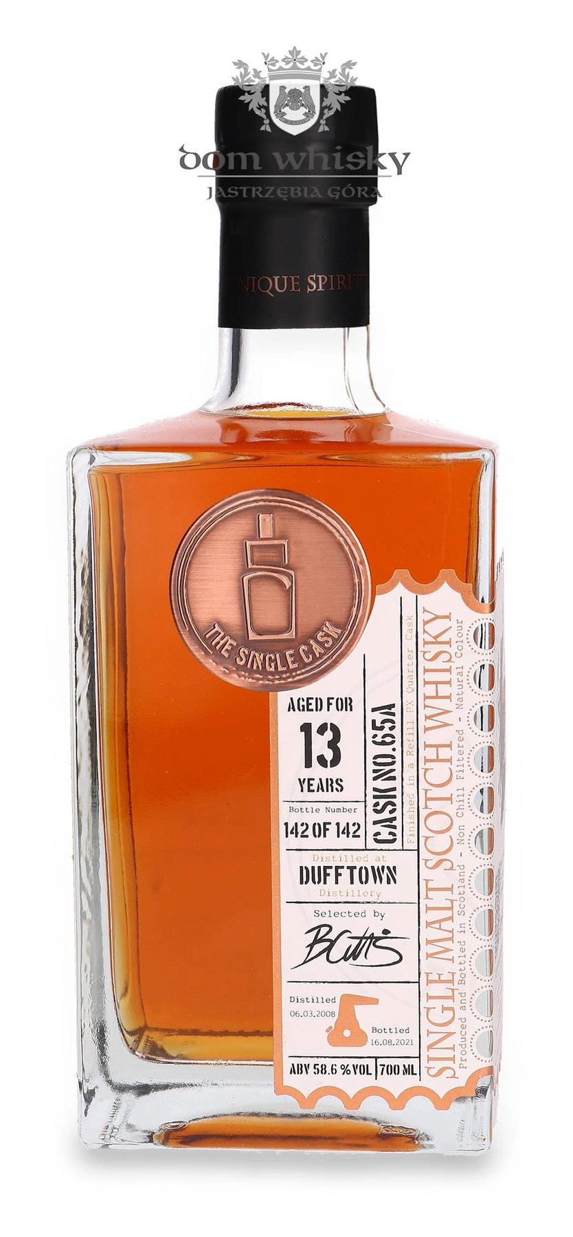 The Single Cask 13 YO Dufftown (D.2008, B. 2021) P.x. Quarter Cask Finish, The Single Cask