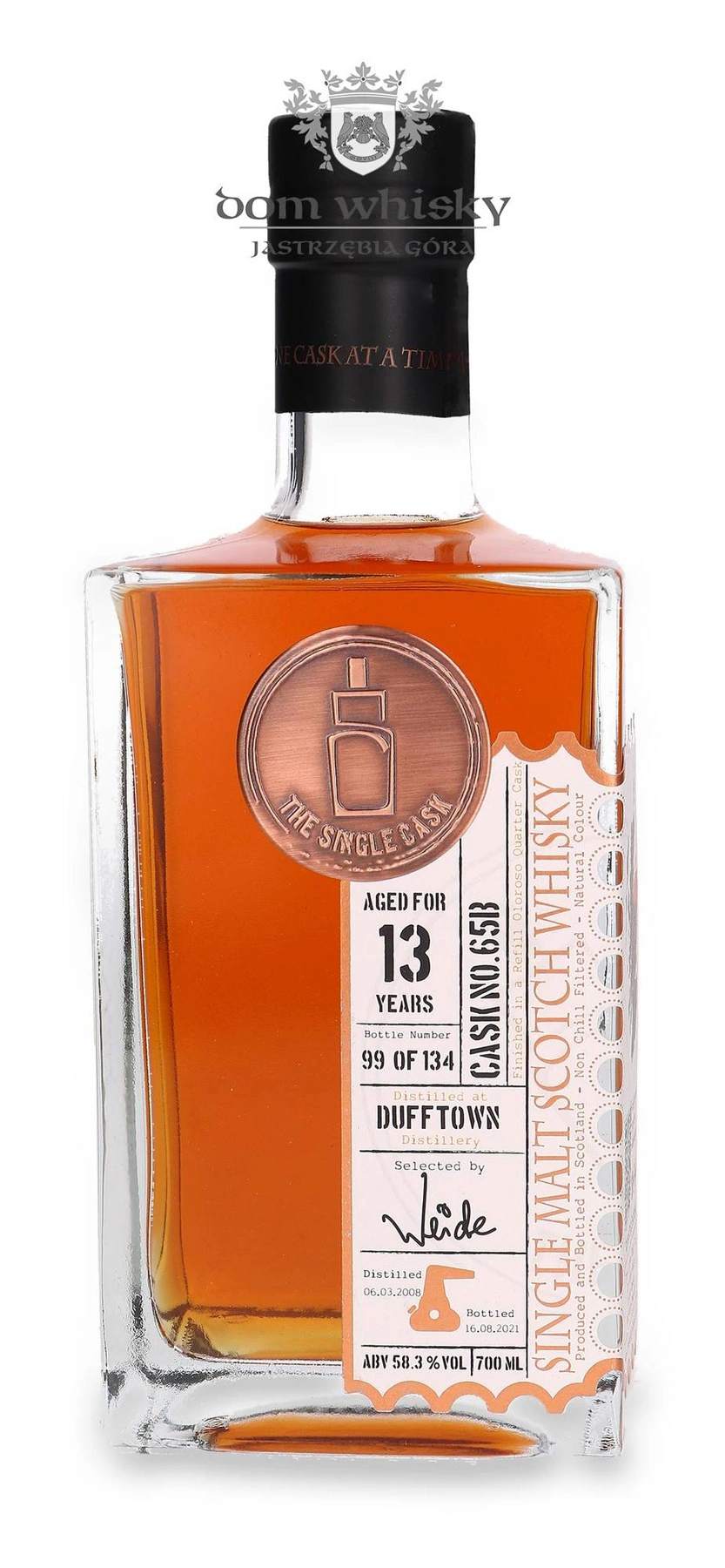 The Single Cask 13 YO Dufftown (D.2008, B. 2021) Oloroso Quarter Cask Finish, The Single Cask