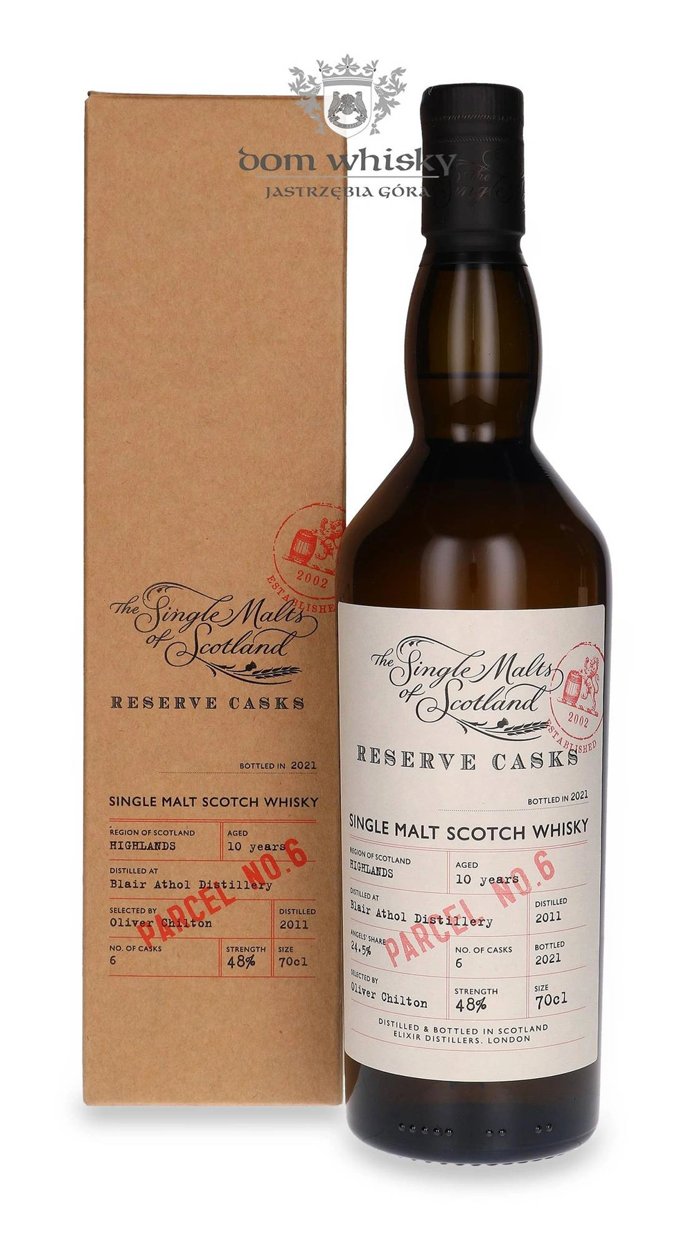 Blair Athol 10 YO The Single Malts Of Scotland Reserve Cask Parcel No. 6