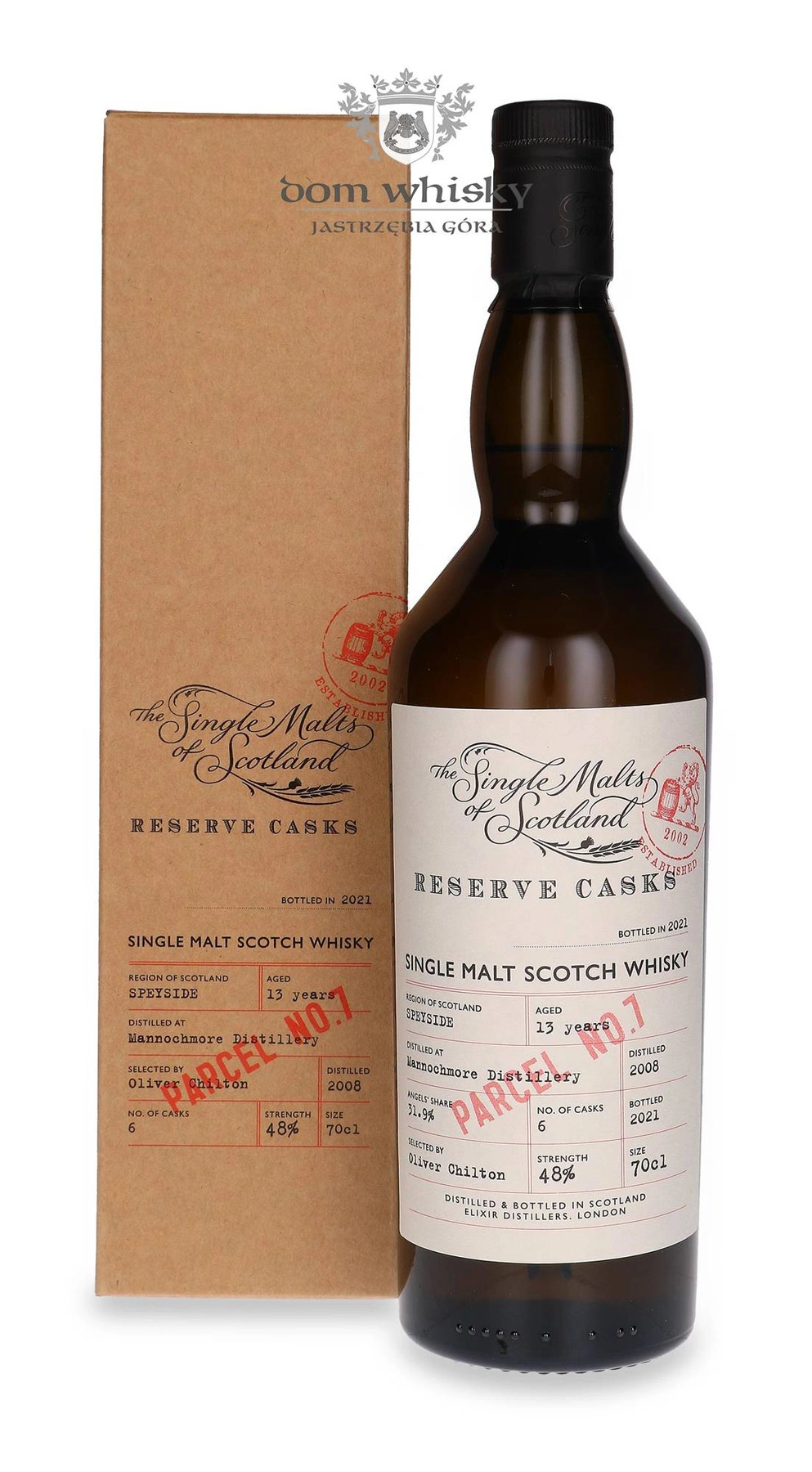 Elixir Distillers 13 YO Mannochmore The Single Malts Of Scotland Reserve Cask Parcel No.7