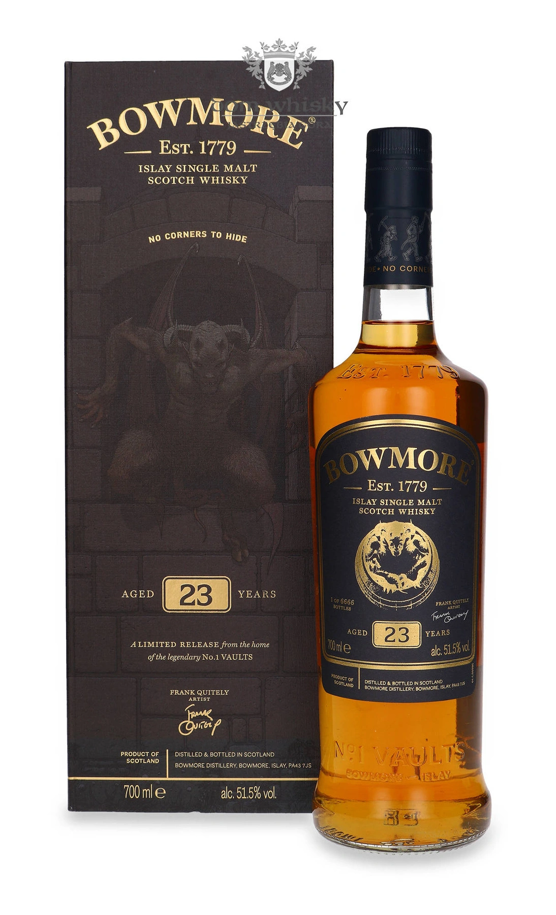 Bowmore No Corners To Hide 23 YO (Design By Frank Quitely)