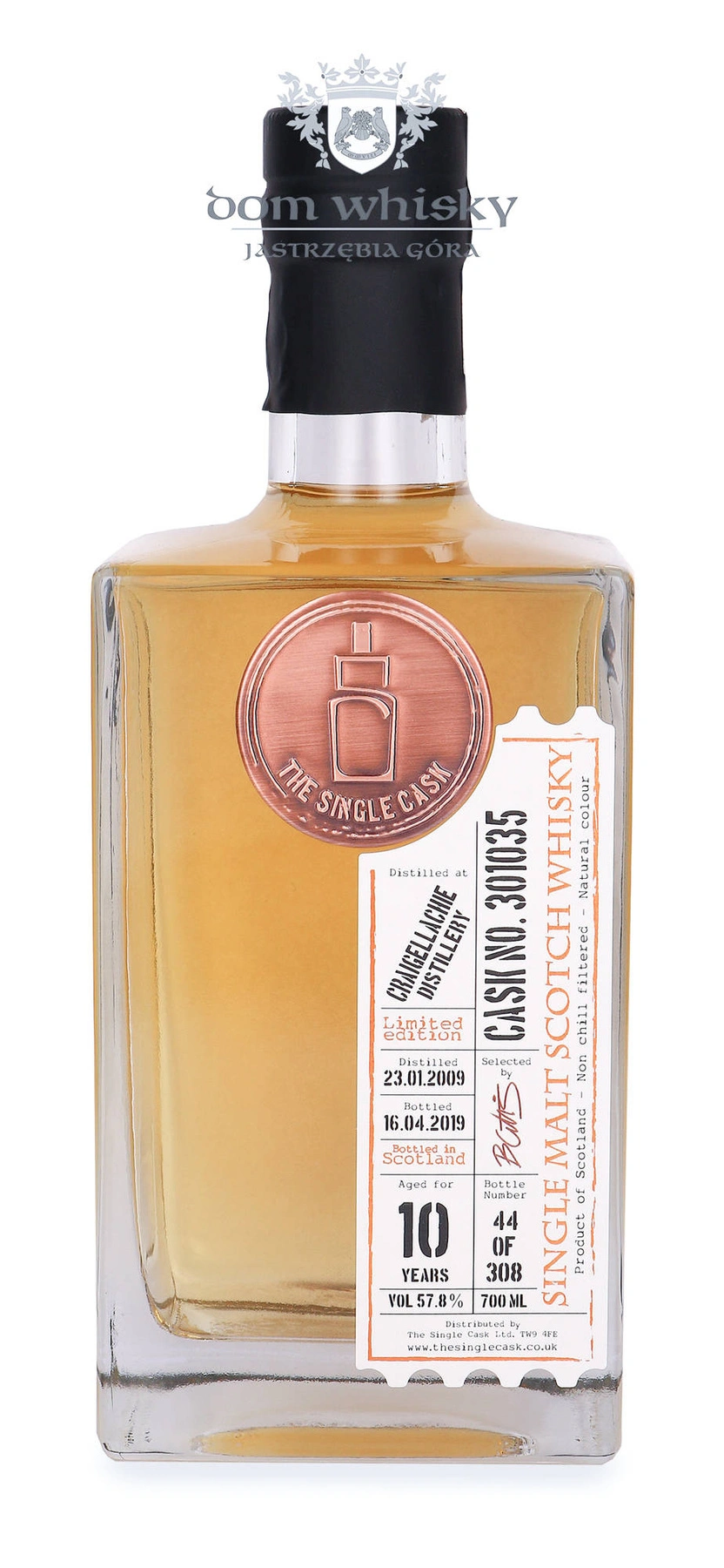 The Single Cask Ltd. 10 YO Craigellachie (D.2009, B.2019) The Single Cask