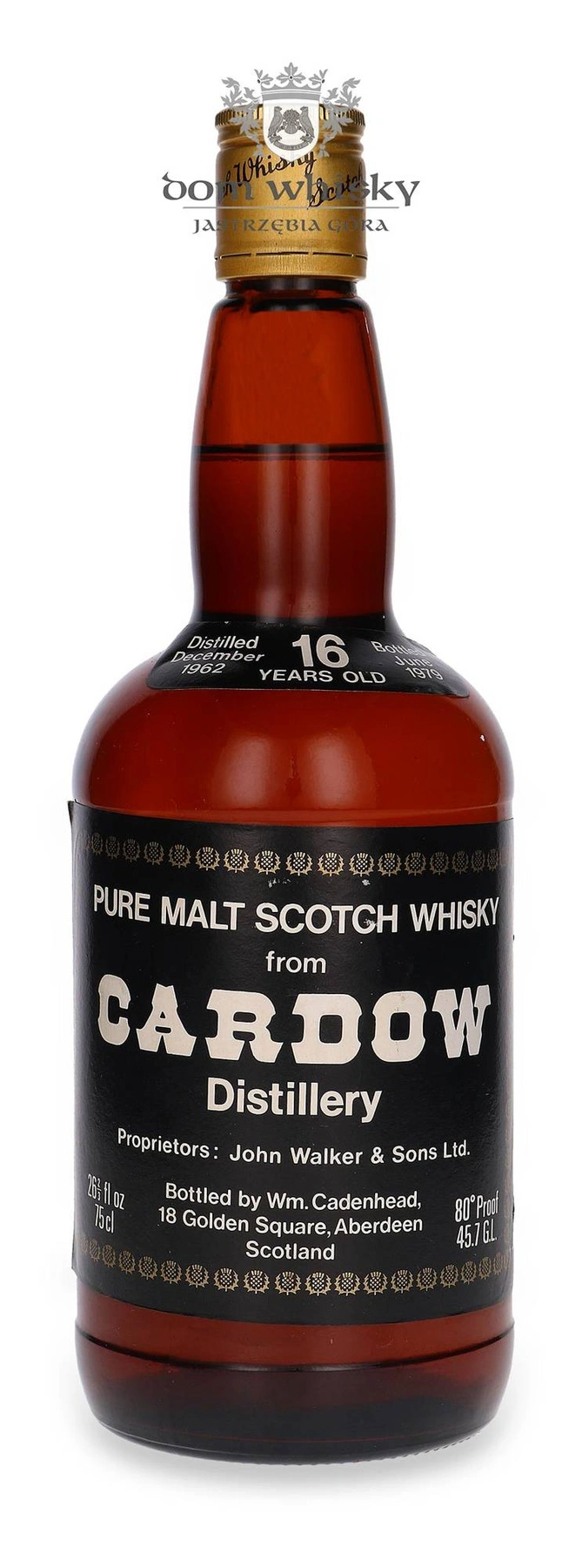 Wm Cadenhead Ltd. 16 YO Cardhu (Cardow Distillery) (D.1962, B.1979) Cadenhead’s