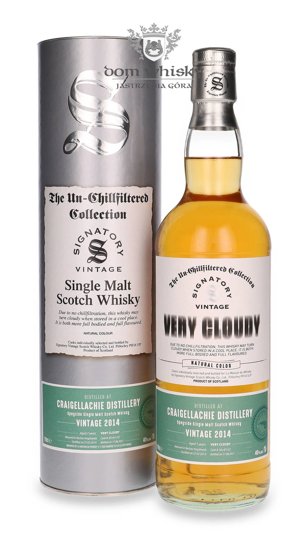 Signatory Vintage 7 YO Craigellachie (D.2014, B.2021) Very Cloudy Signatory Vintage