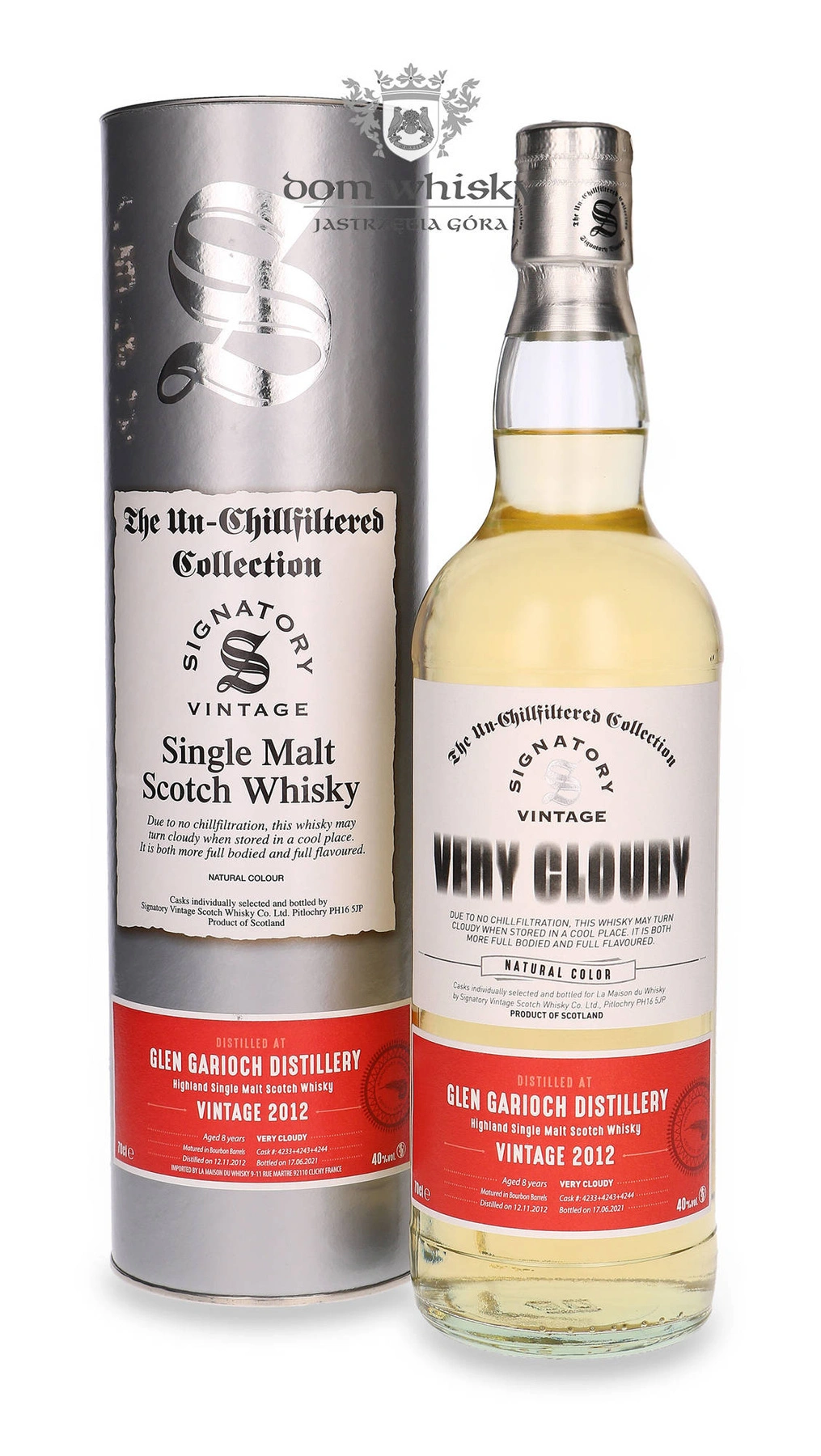Signatory Vintage 8 YO Glen Garioch (D.2012, B.2021) Very Cloudy Signatory Vintage
