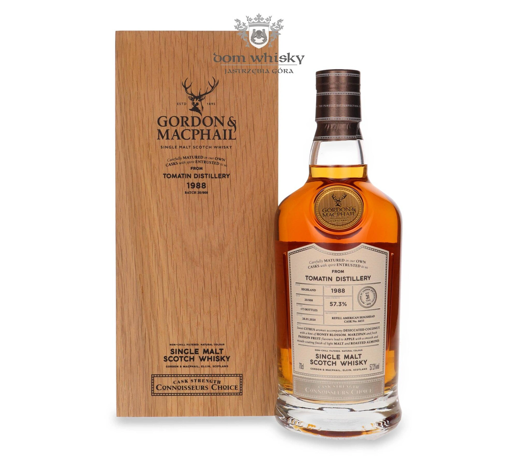 Gordon & Macphail 31 YO Tomatin (D.1988, B.2020) Connoisseurs Choice