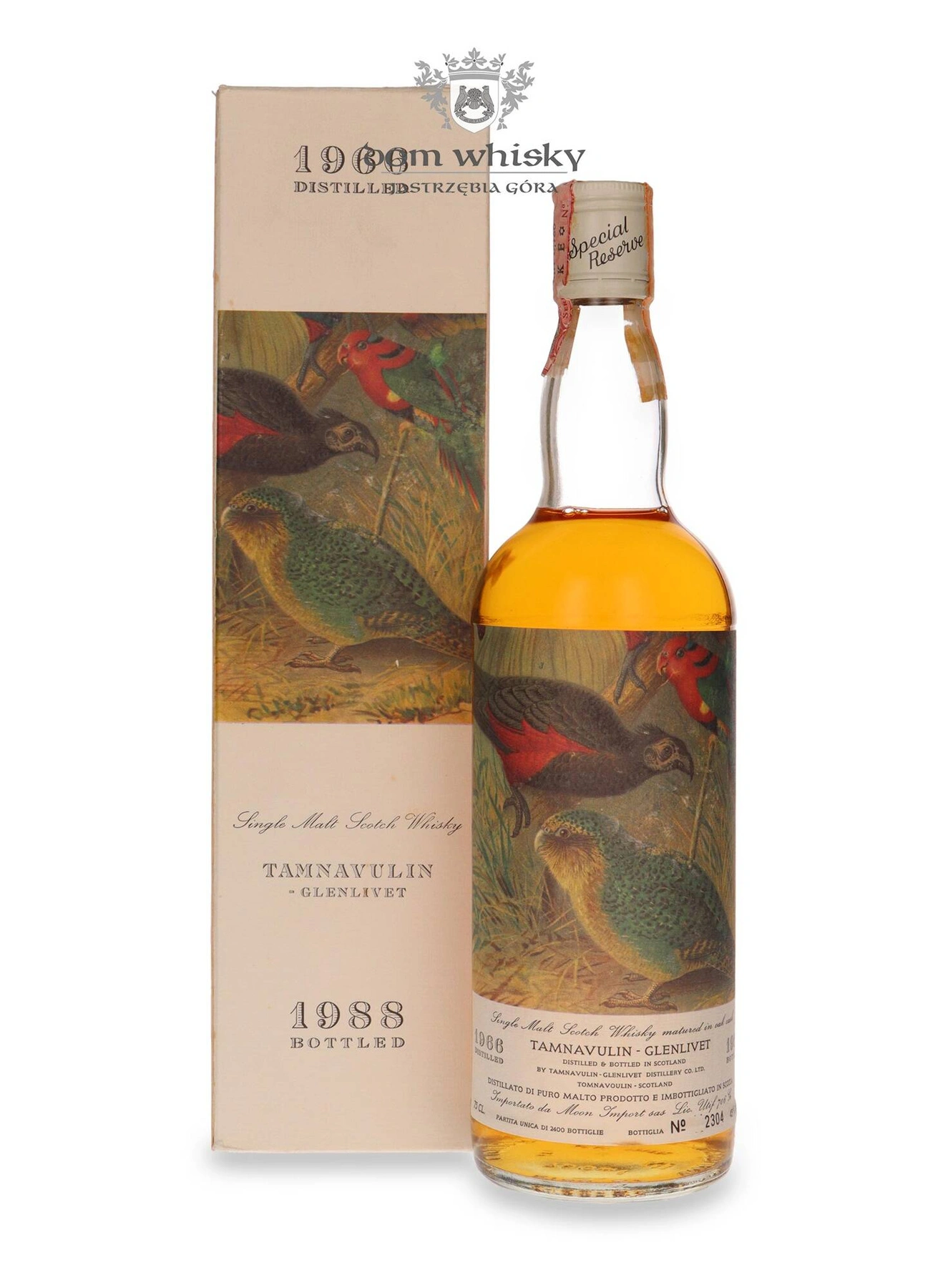 Moon Import Tamnavulin-Glenlivet 1966 (Bottled 1988) Moon Import, The Birds