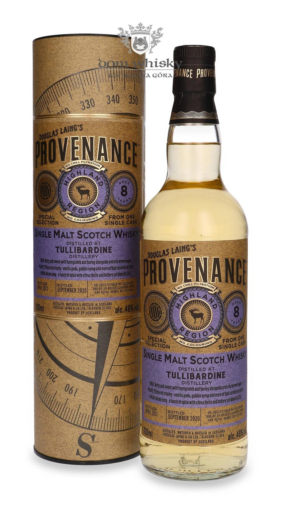 Douglas Laing & Co. 8 YO Tullibardine (D.2012, B.2020) Provenance