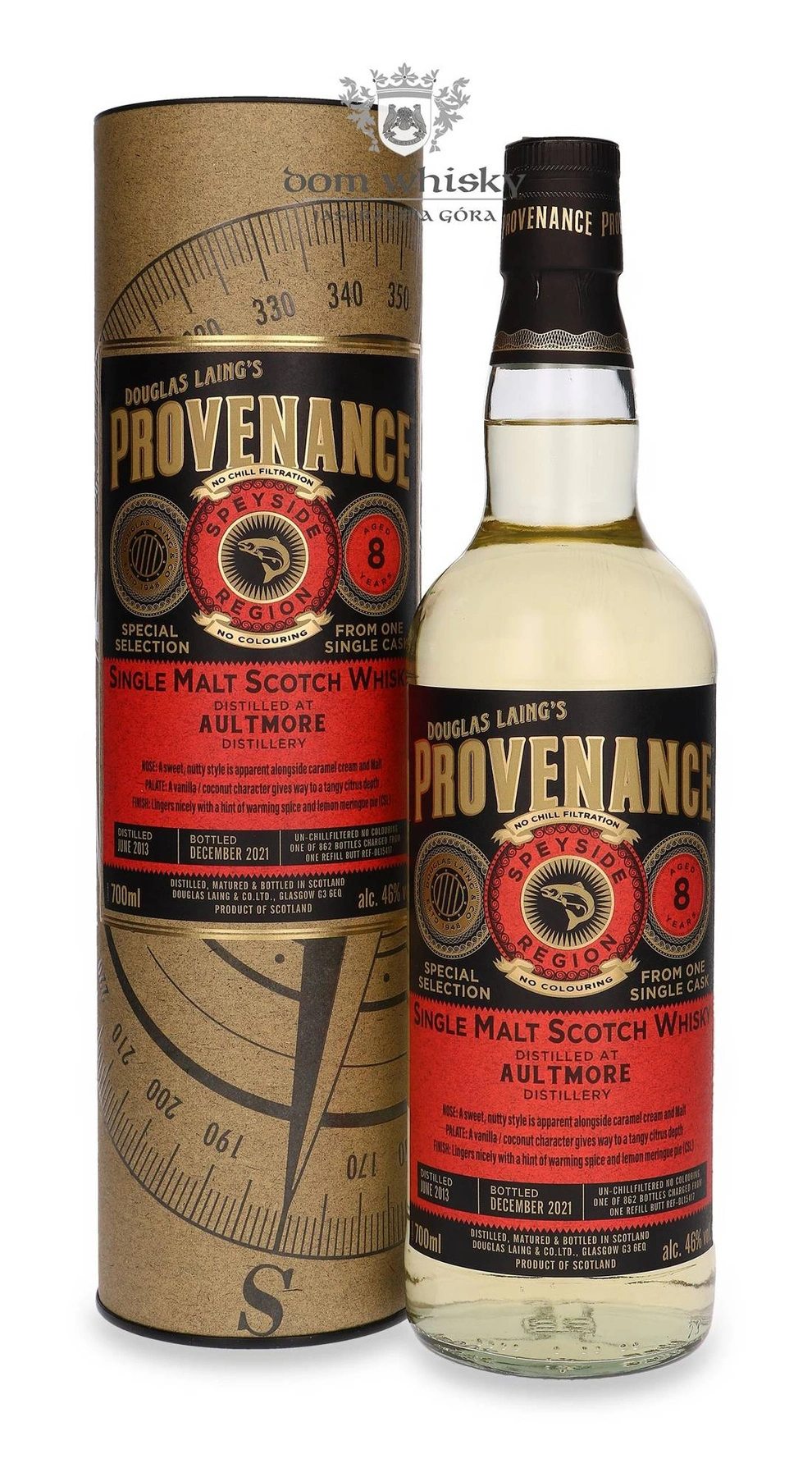 Douglas Laing & Co. 8 YO Aultmore (D.2013, B.2021) Provenance