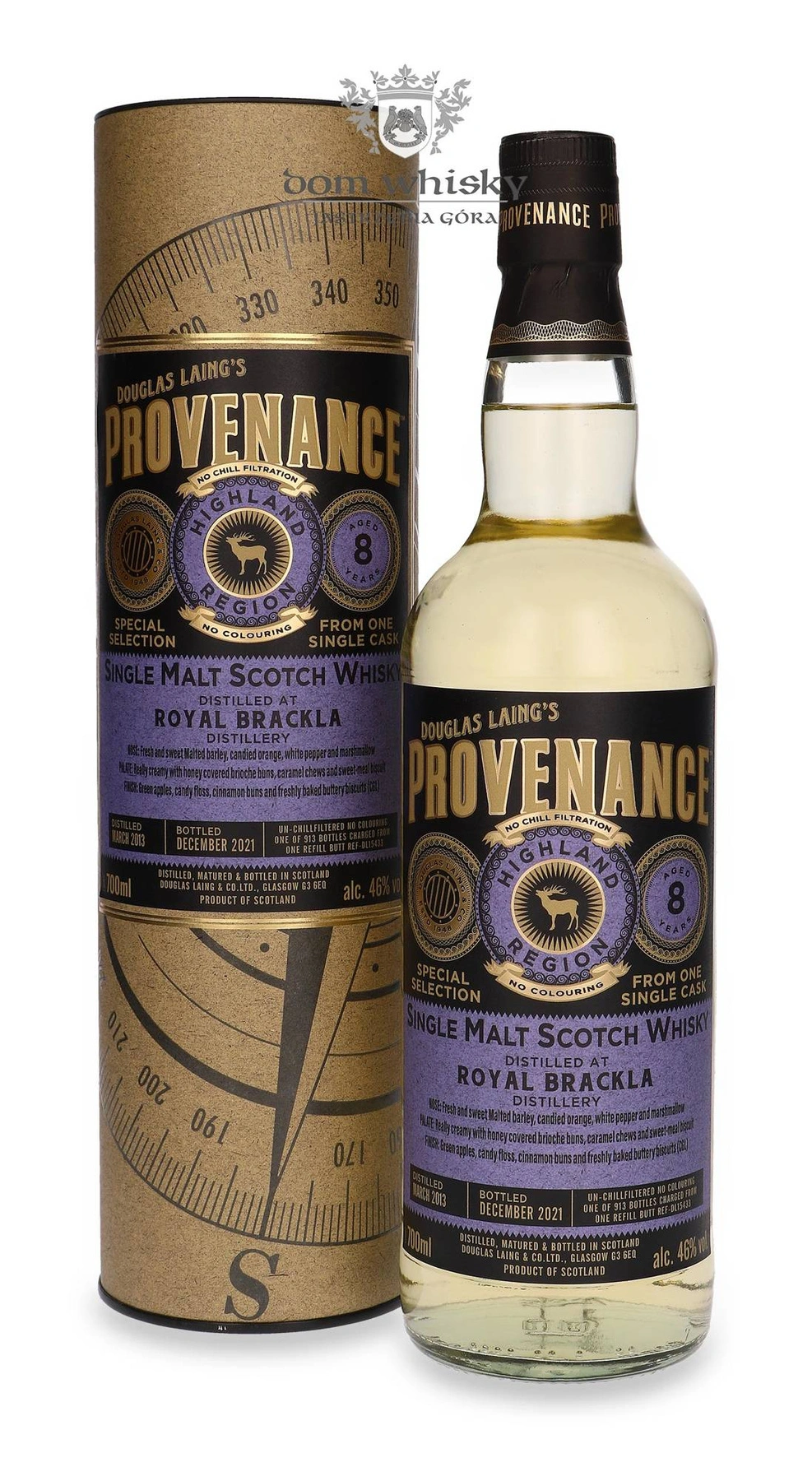Douglas Laing & Co. 8 YO Royal Brackla (D.2013, B.2021) Provenance