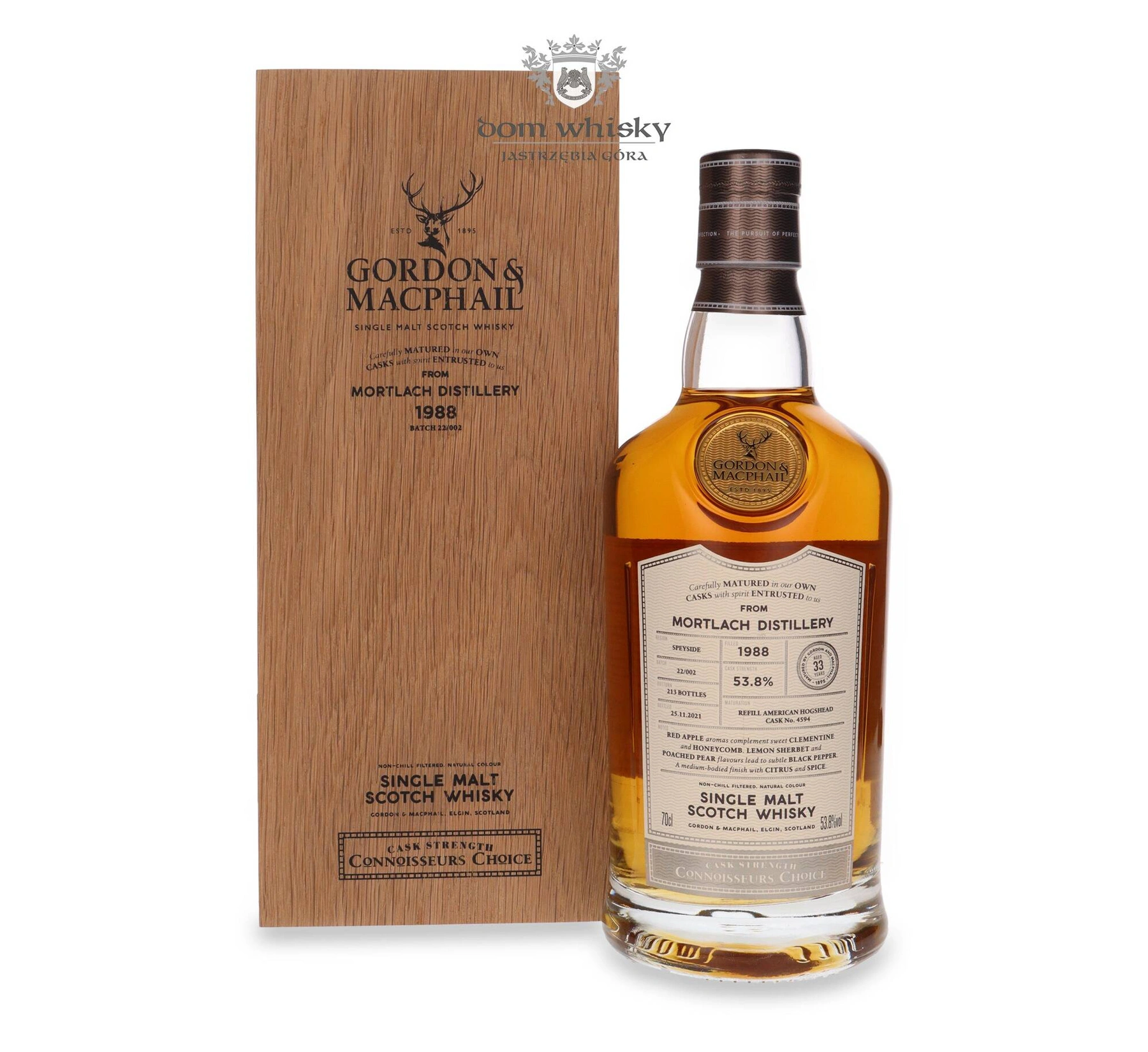 Gordon & Macphail 33 YO Mortlach (D.1988, B.2021) Connoisseurs Choice