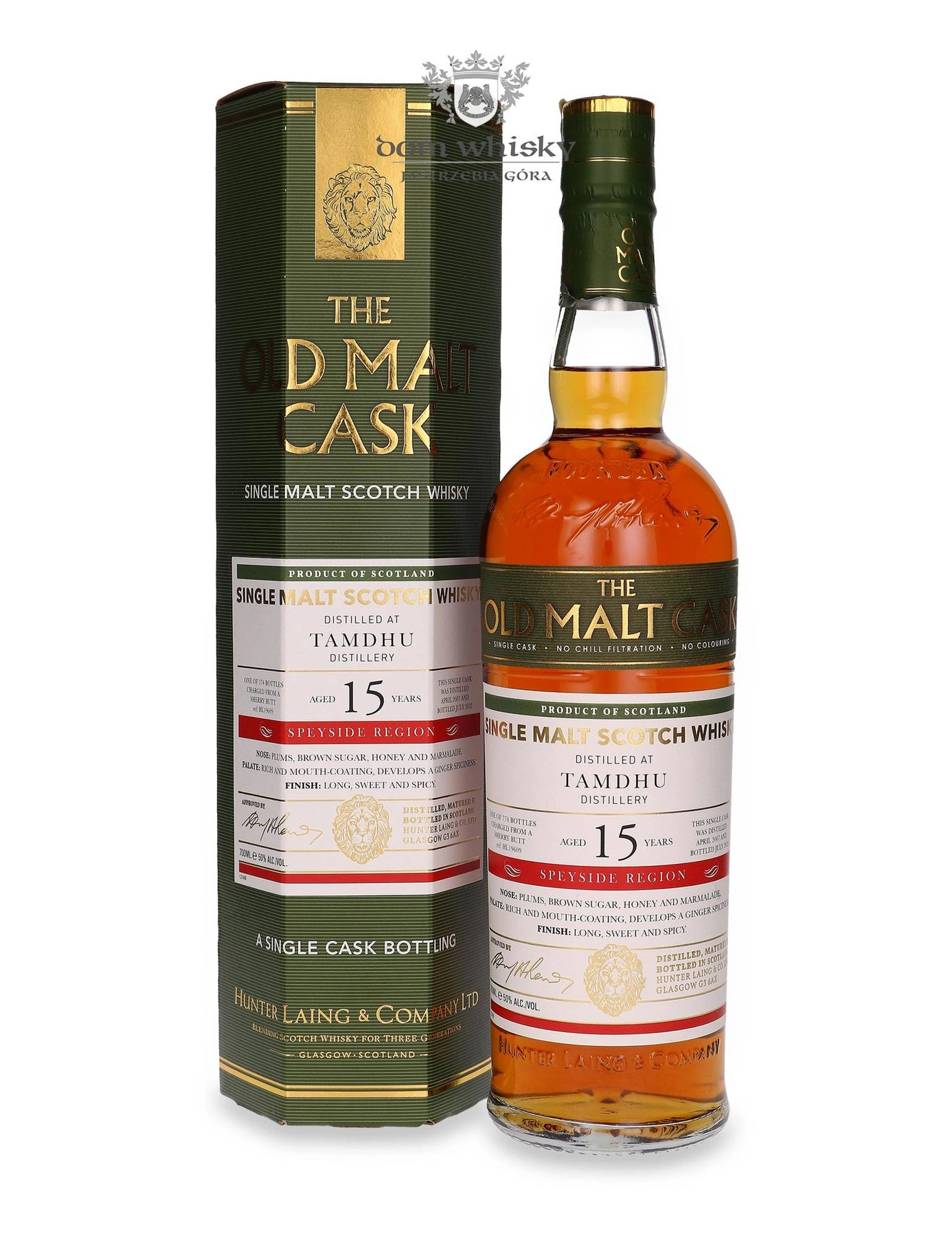 Hunter Laing & Co. 15 YO Tamdhu (D.2007, B.2022) Old Malt Cask