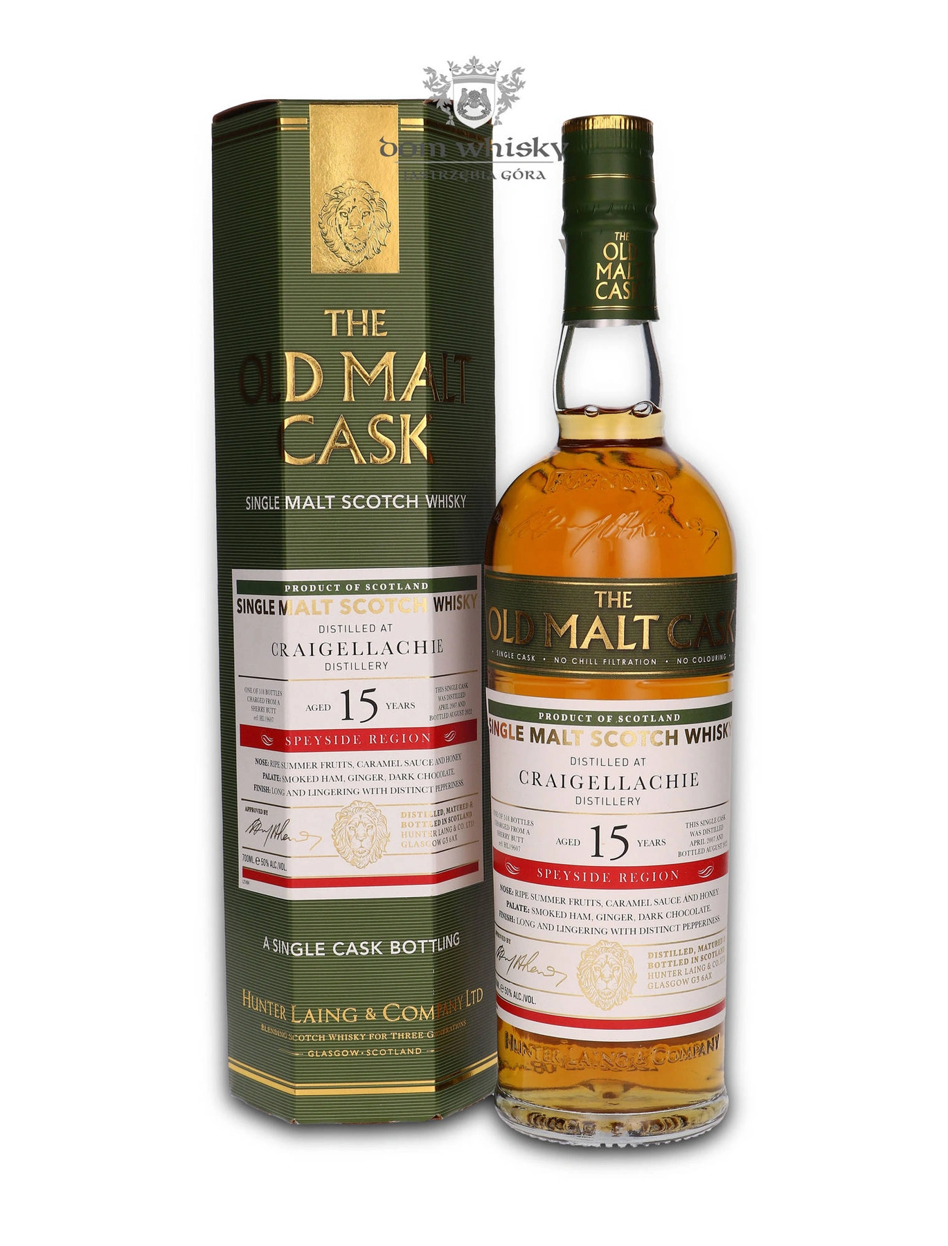 Hunter Laing & Co. 15 YO Craigellachie (D.2007, B.2022) Old Malt Cask