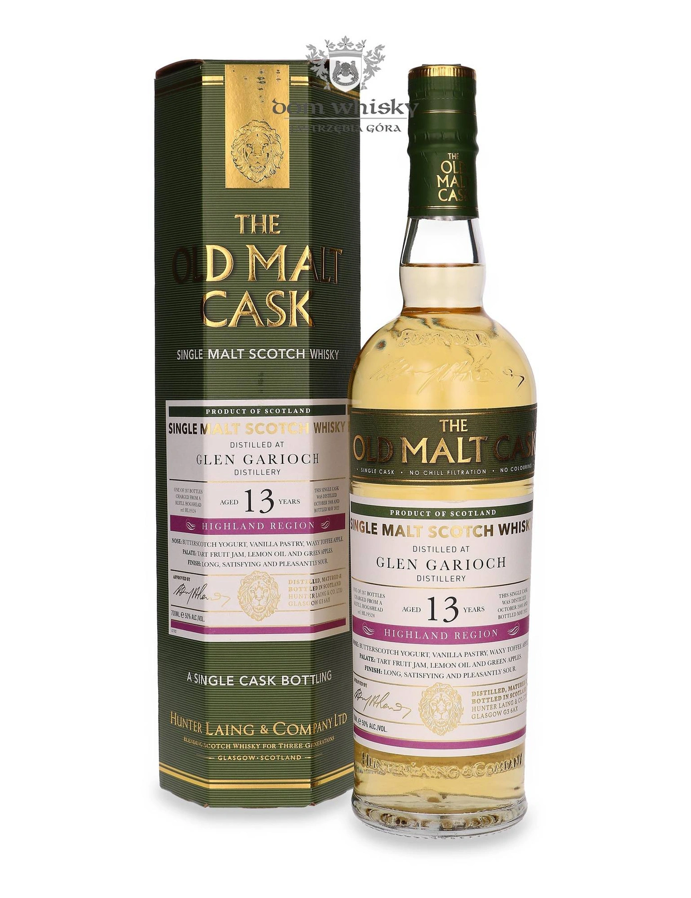 Hunter Laing & Co. 13 YO Glen Garioch (D.2008, B.2022) Old Malt Cask