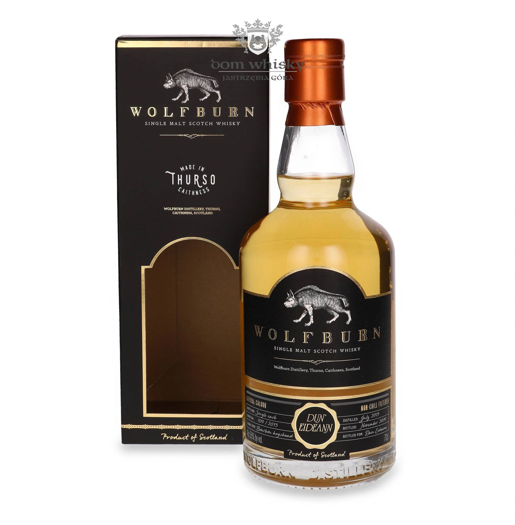 Wolfburn 2015 Single Cask Dun Eideann (Bottled 2019)