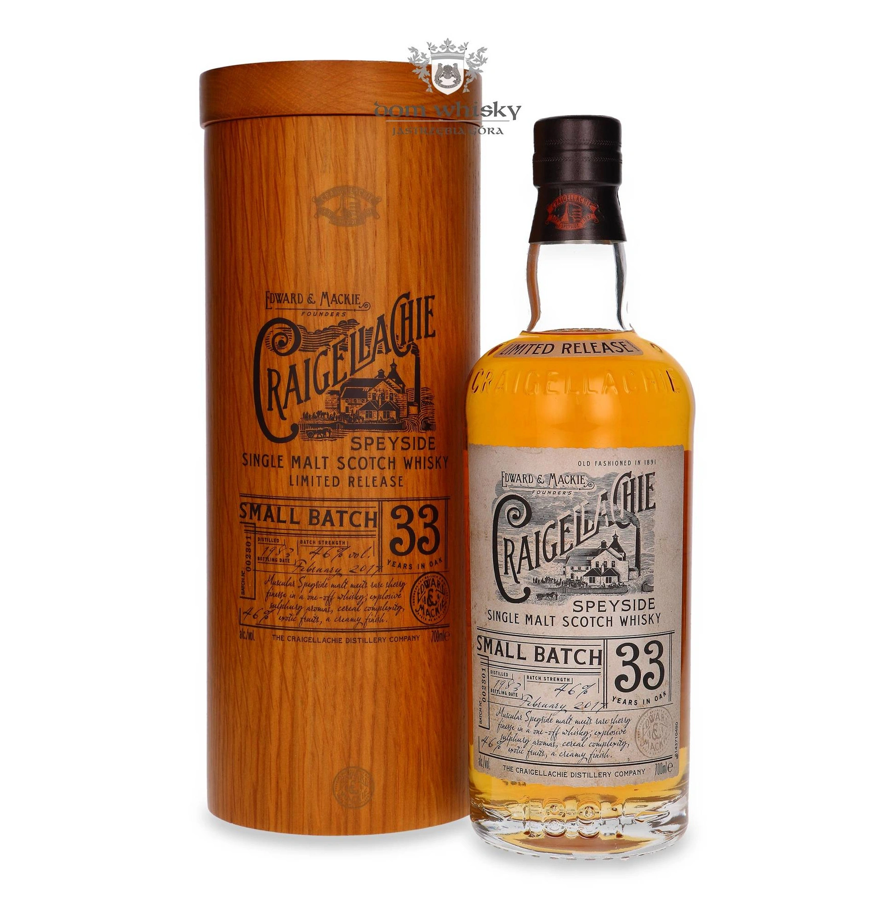 Craigellachie 33 YO (D.1983, B.2017) Small Batch