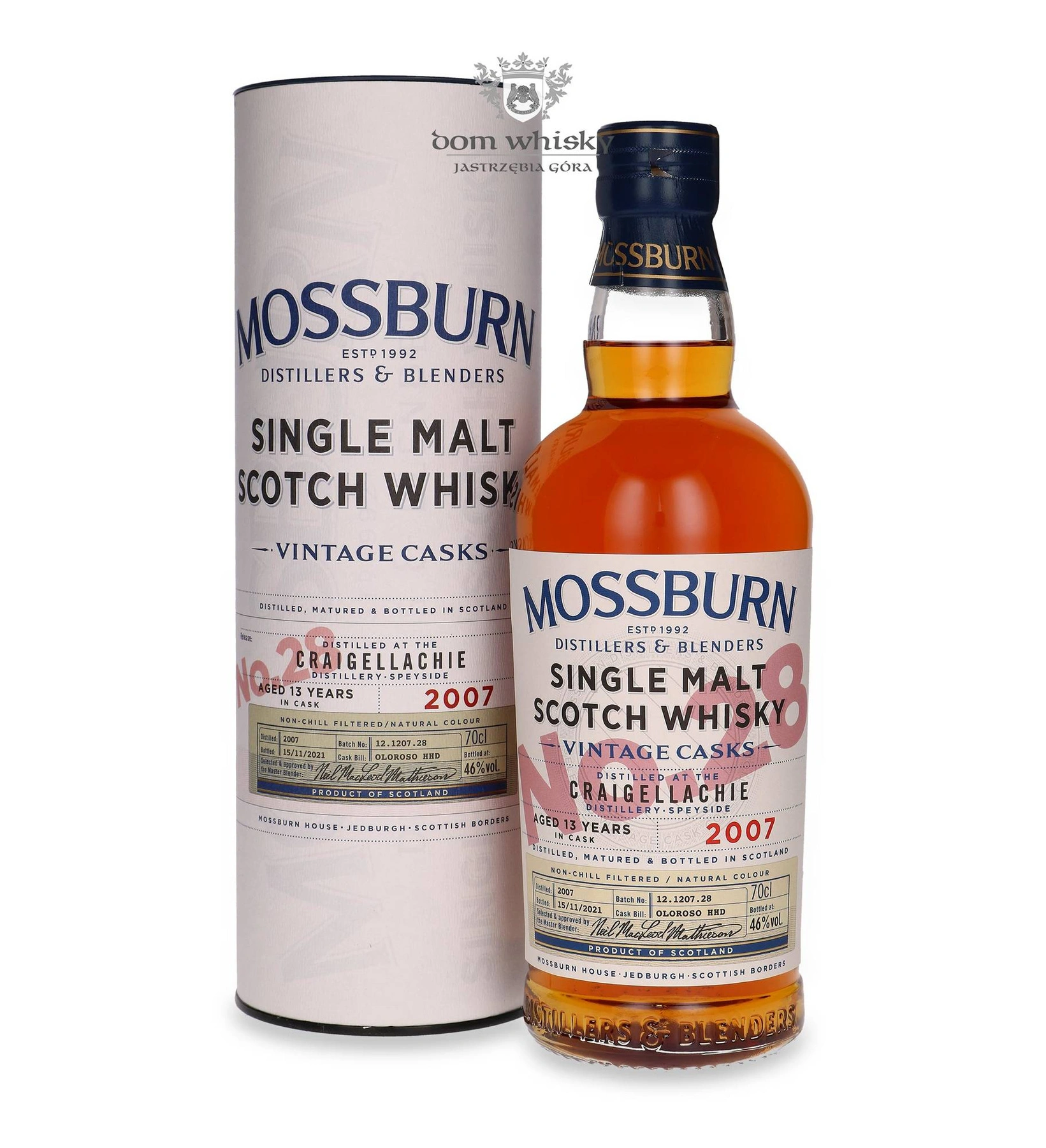 Mossburn Distillers & Blenders 13 YO Craigellachie (D.2007, B.2021) Mossburn Vintage Casks No.28