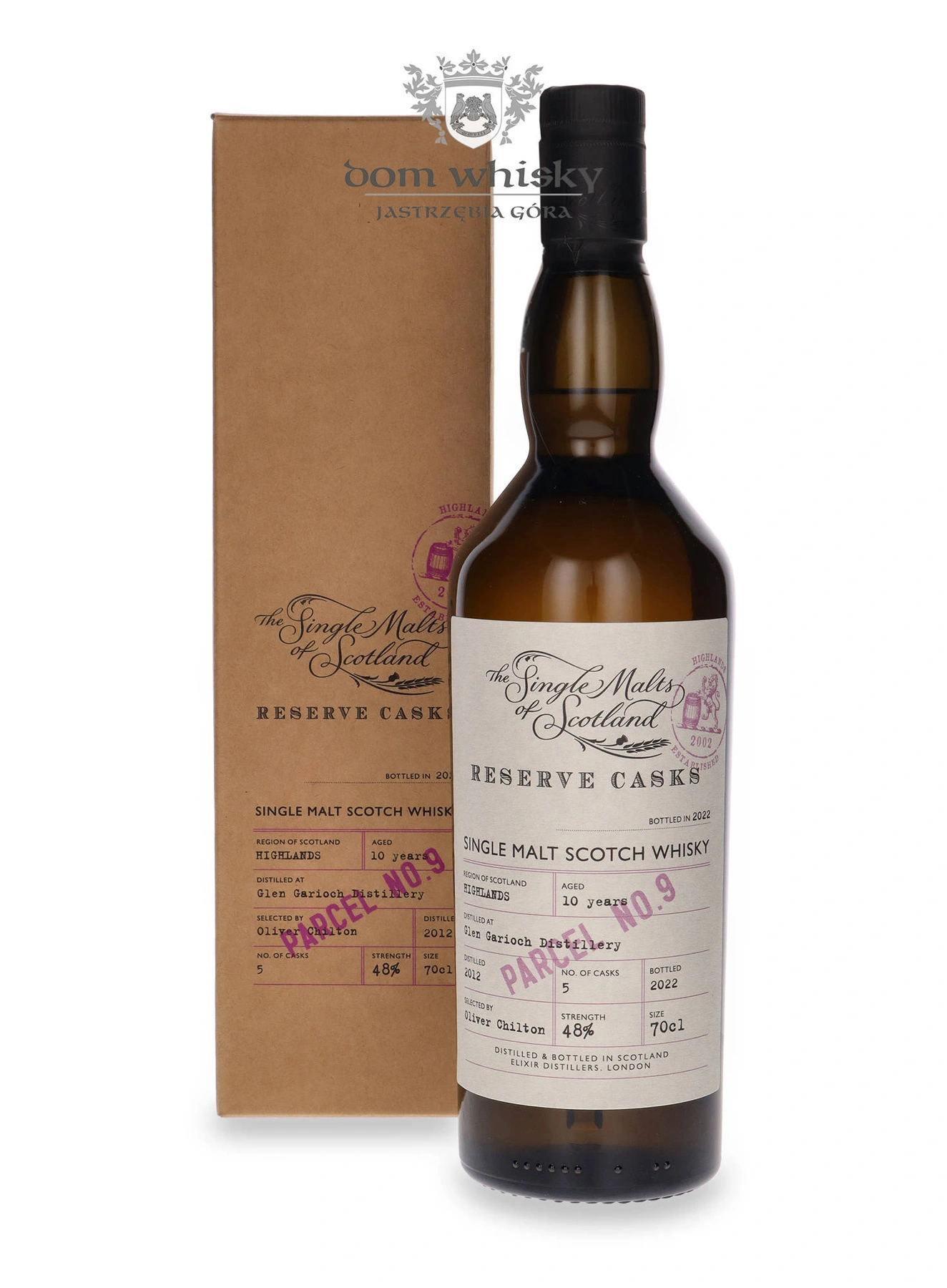 Elixir Distillers 10 YO Glen Garioch The Single Malts Of Scotland Reserve Cask Parcel No.9