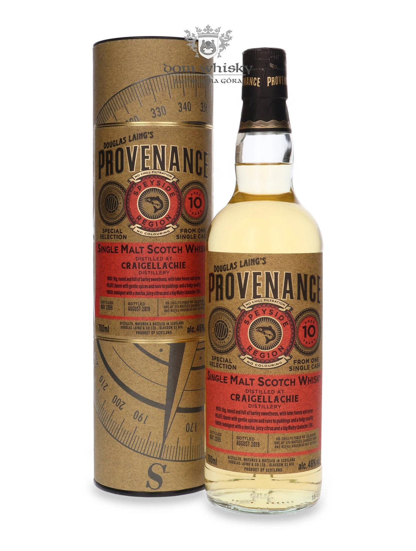Douglas Laing & Co. 10 YO Craigellachie (D.2009, B.2019) Douglas Laing’s Provenance