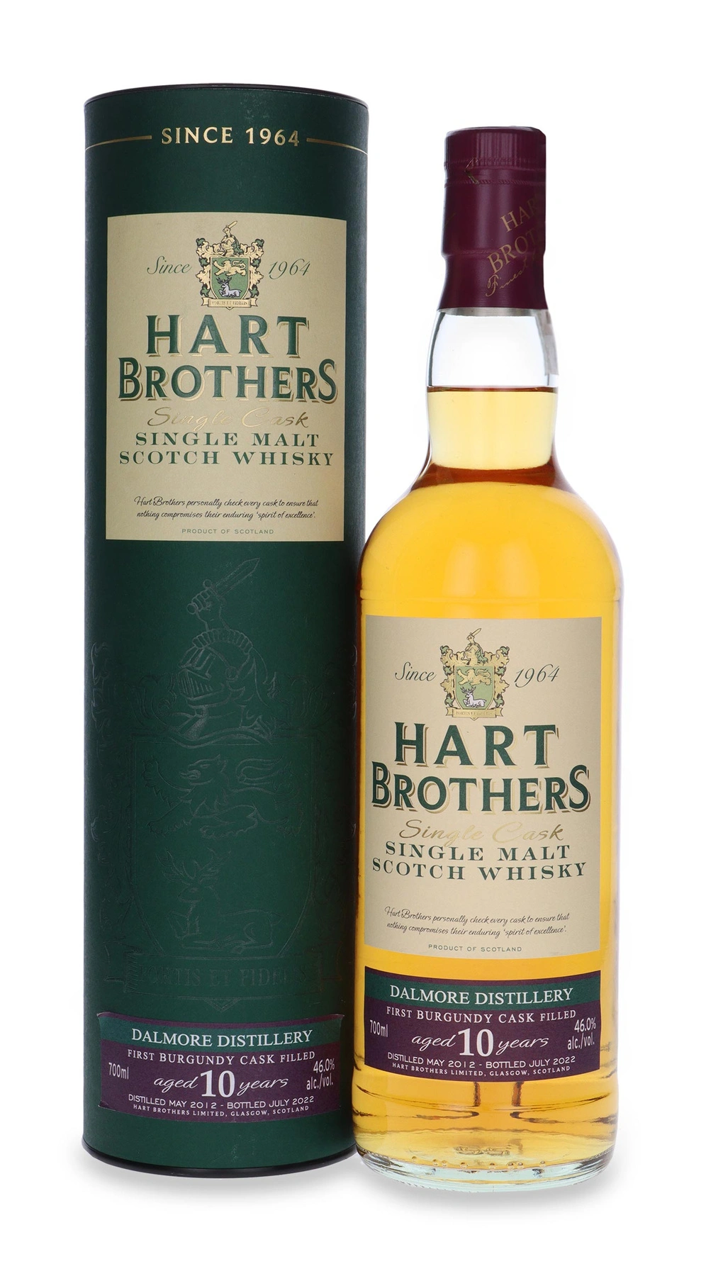 Hart Brothers Ltd 10 YO Dalmore (D.2012, B.2022) Burgundy Cask Hart Brothers