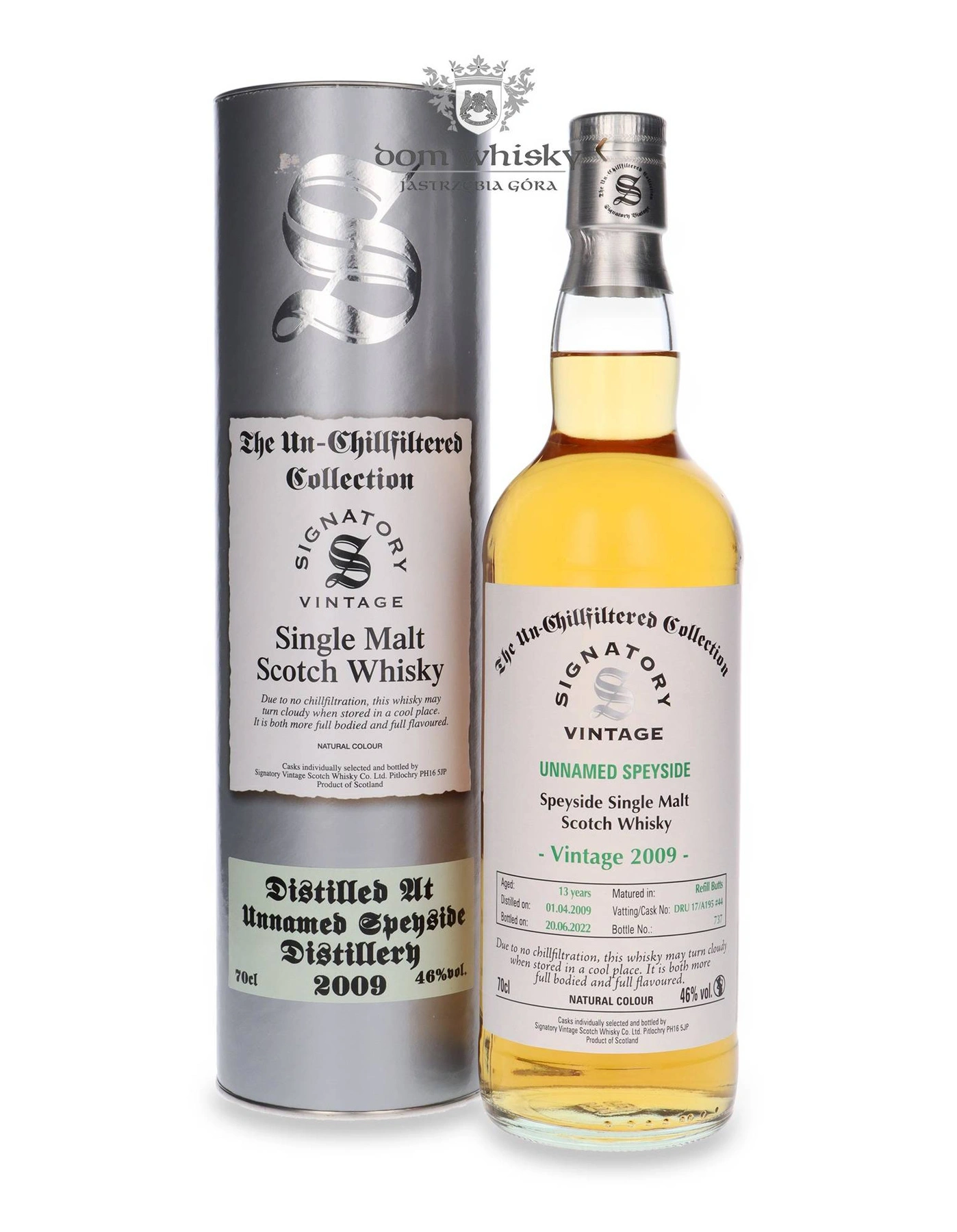Signatory Vintage 13 YO Unnamed Speyside ( D.2009, B.2022) Signatory Vintage