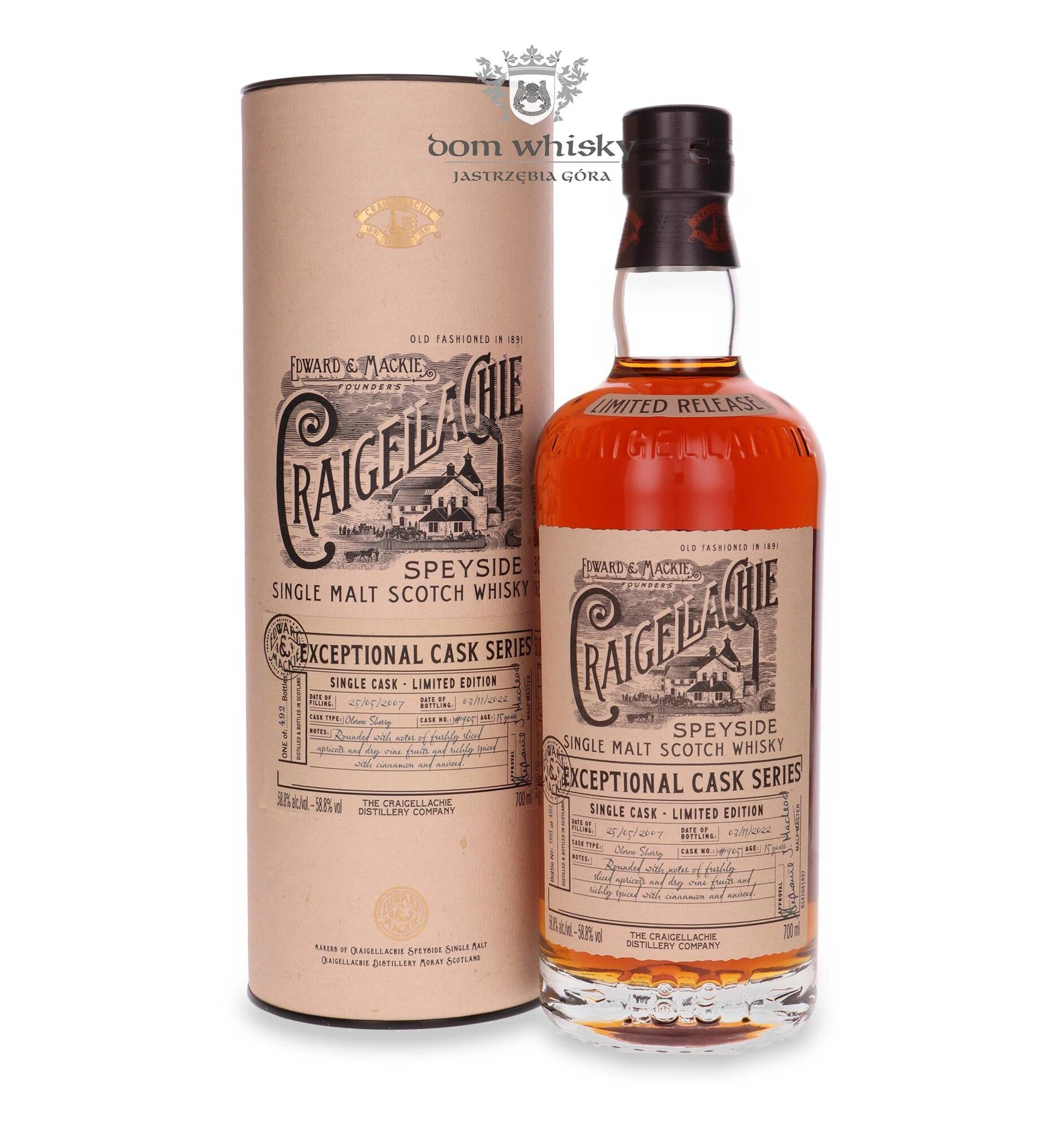 Craigellachie 15 YO (D.2007, B.2022) Exceptional Cask Series