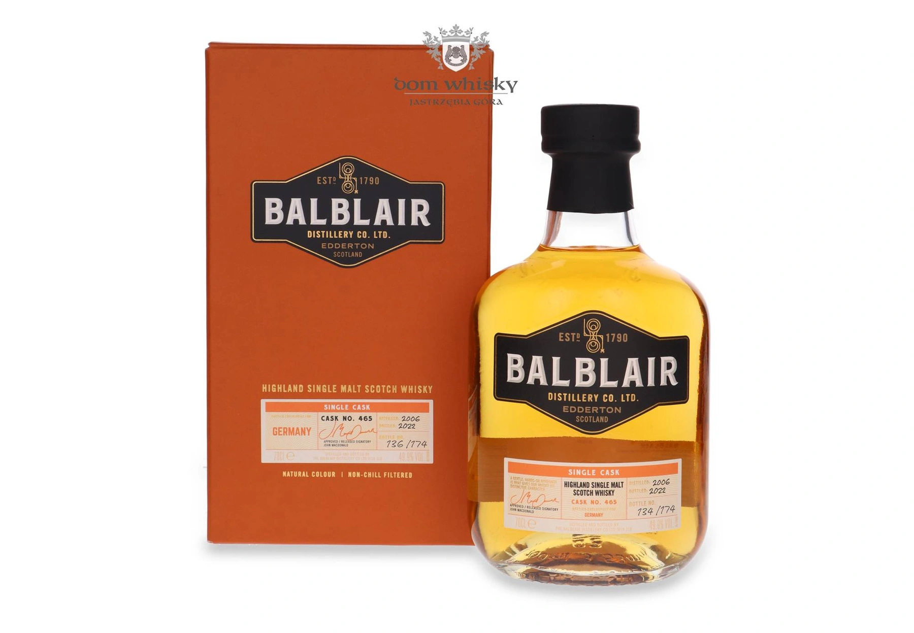 Balblair 2006 Bottled 2022 For Germany Cask No.465