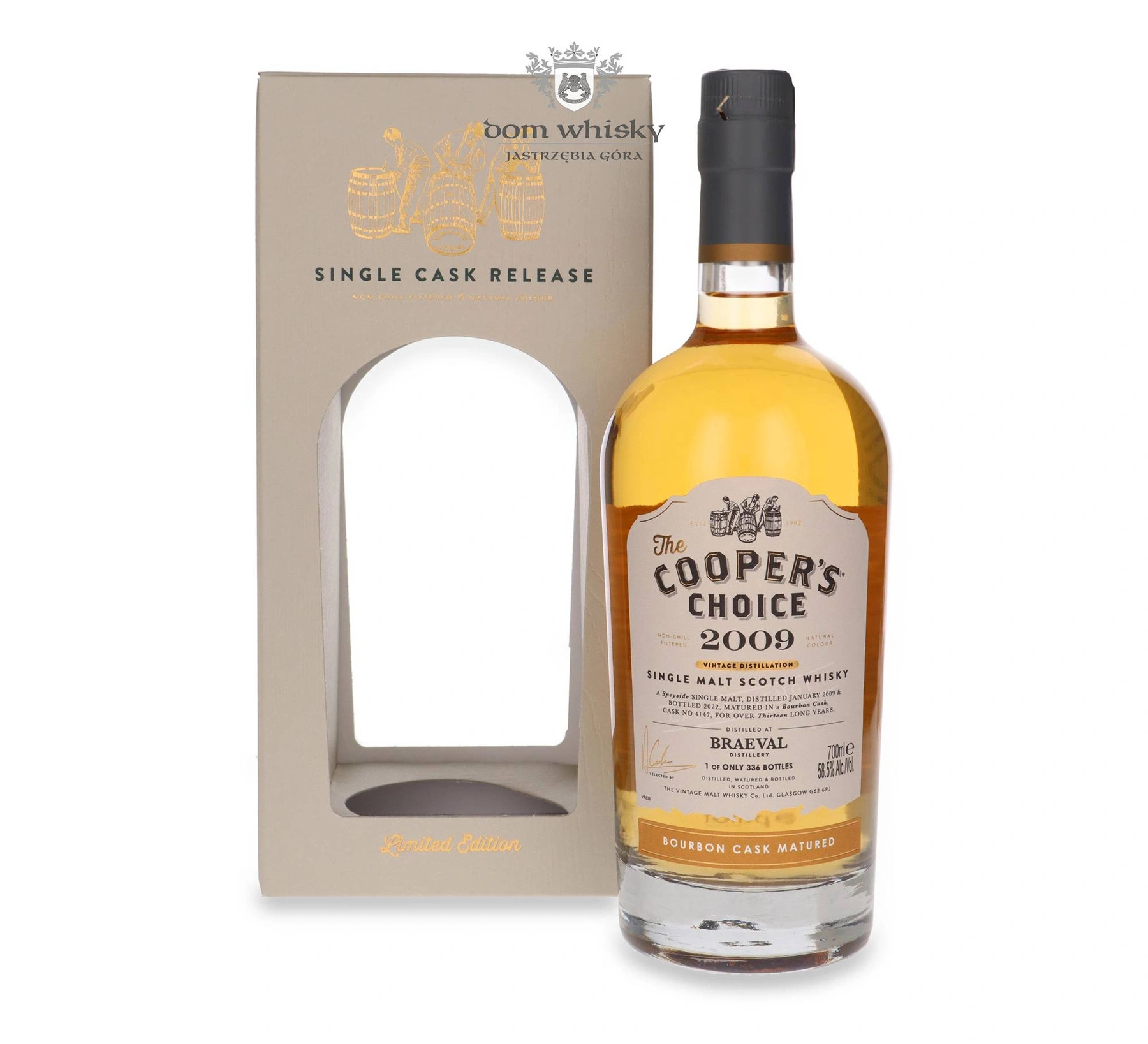 The Vintage Malt Whisky Co. 13 YO Braeval (D.2009, B.2022) Bourbon Cask, The Cooper’s Choice